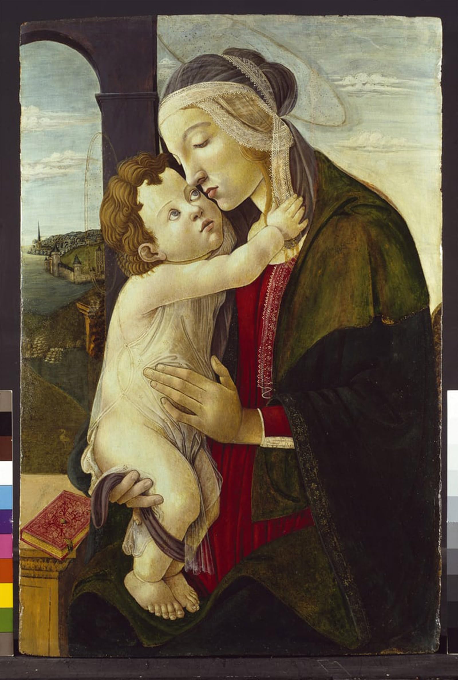 SERENDIPITP Retro Picture Poster Wall Art Pictures Painting The virgin and child by Sandro Botticelli Wall Art Canvas Print for Wall Decor 60x90cm
