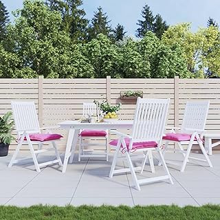 Homgoday Cojines para silla, 4 unidades, color rosa, 50 x 50 x 7 cm, de tela Oxford, para muebles de jardín, cojín para tumbona de jardín, cojín de sofá, cojín para banco de jardín