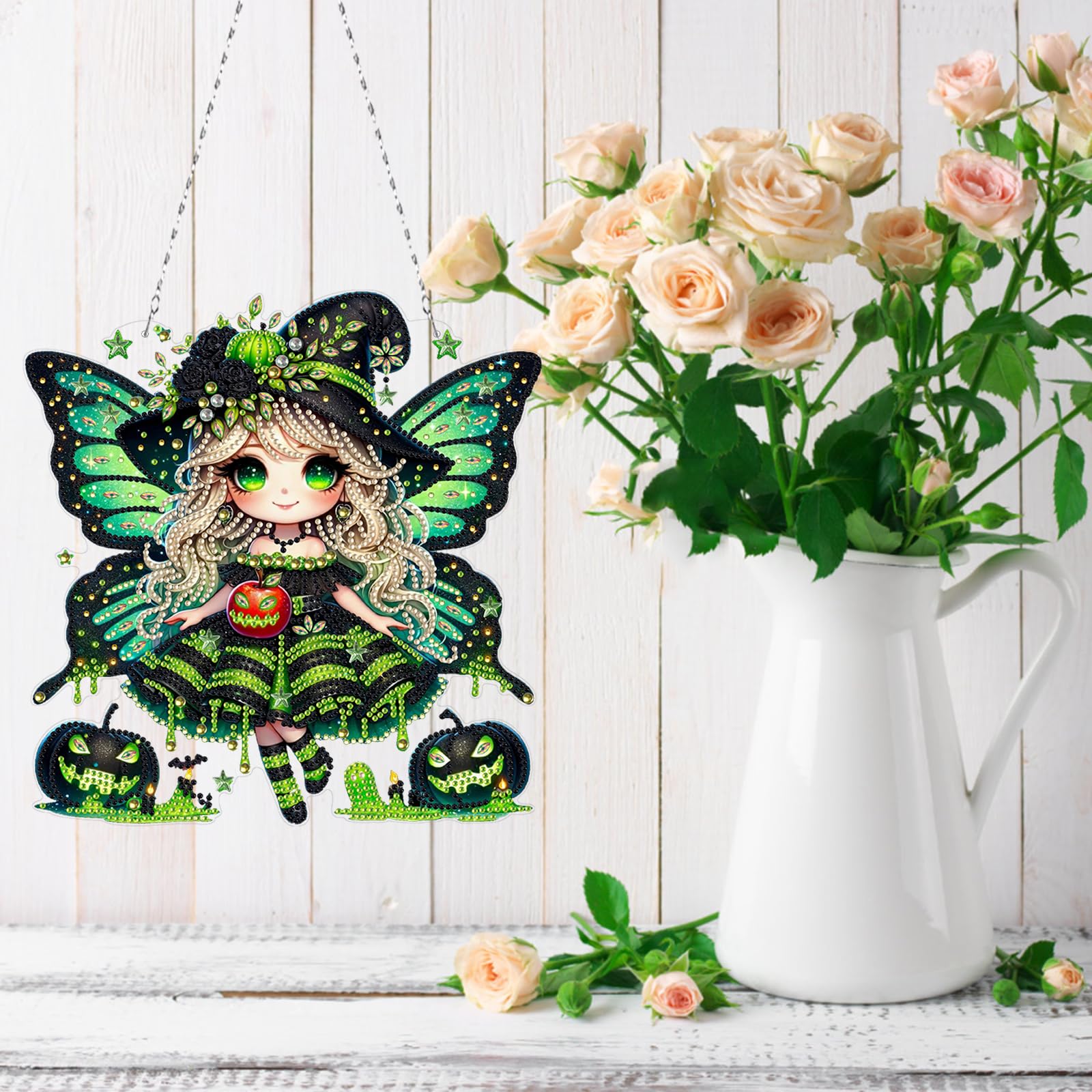 Amiiba Diamond Painting Hanging Kits Butterfly Girl - Image 2
