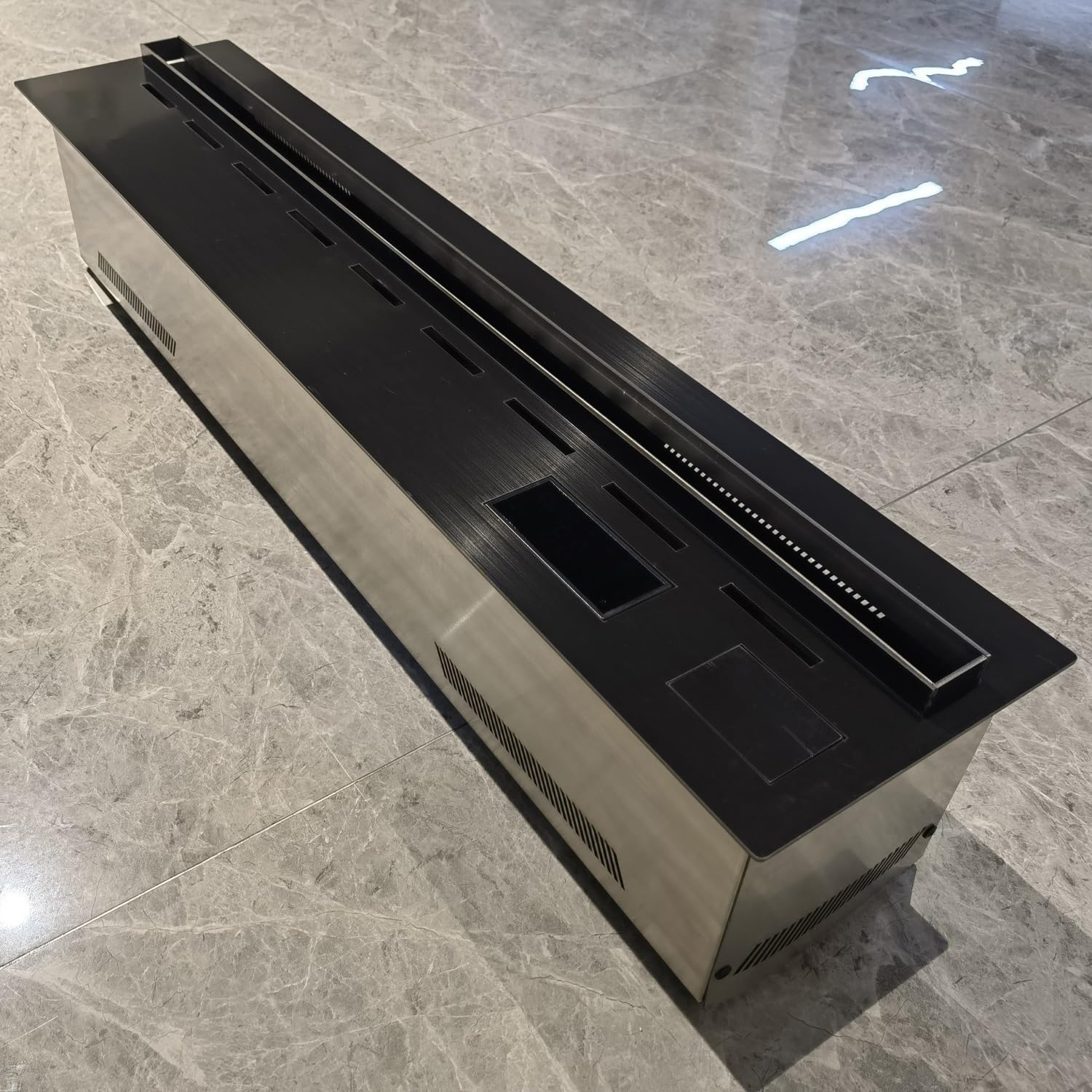 Pływający kominek na ścianę kominek elektryczny 3D mgła parowa kominek dom salon symulacja płomień elektryczny regulowany płomień mgła kominek elektryczny kominek do salonu (Mu
