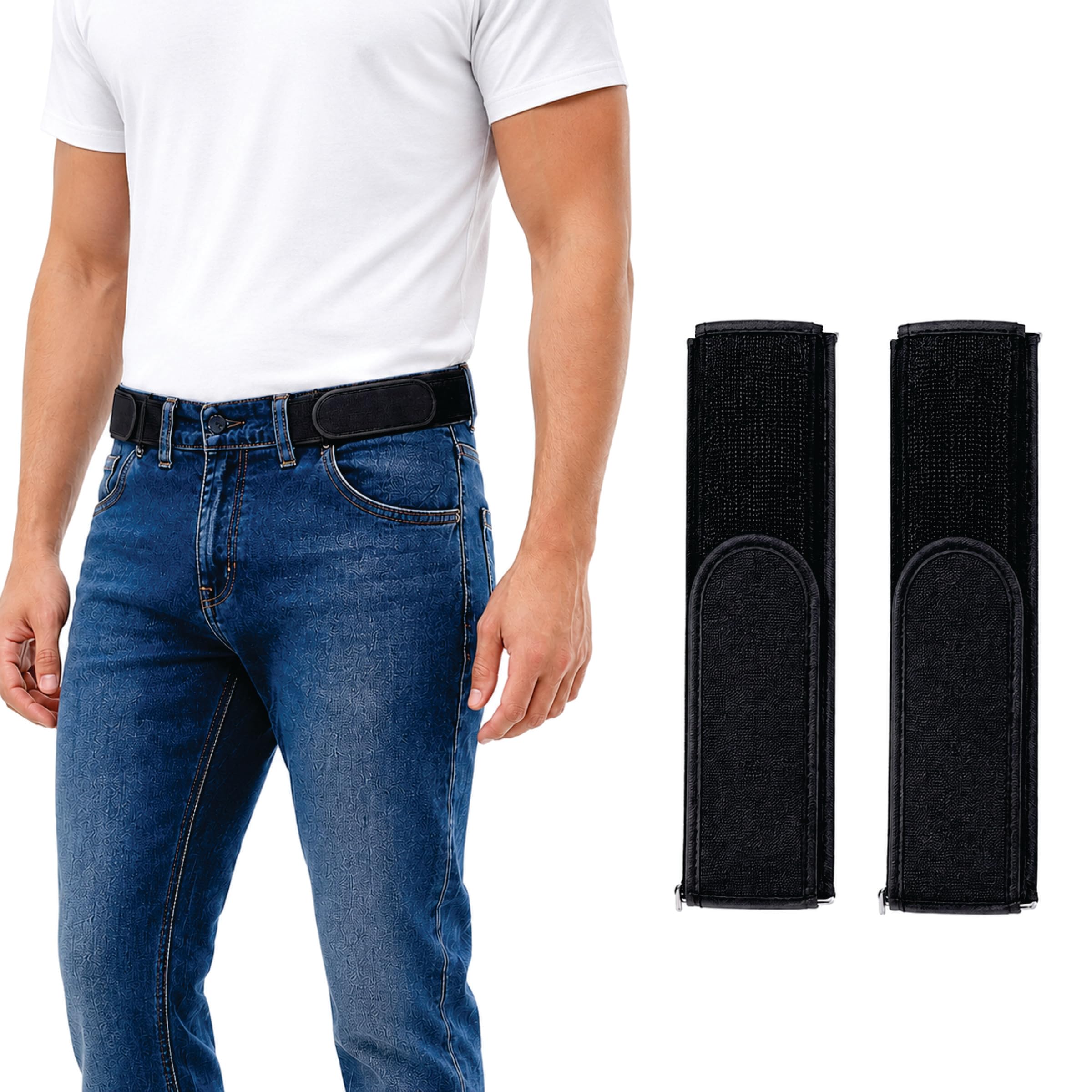 KYRIN Metal-Free Buckle Less Belt Invisible Buckle Free Belt For Men Women- Upgraded Buckleless Side Belt Stretchable For Work-image-49