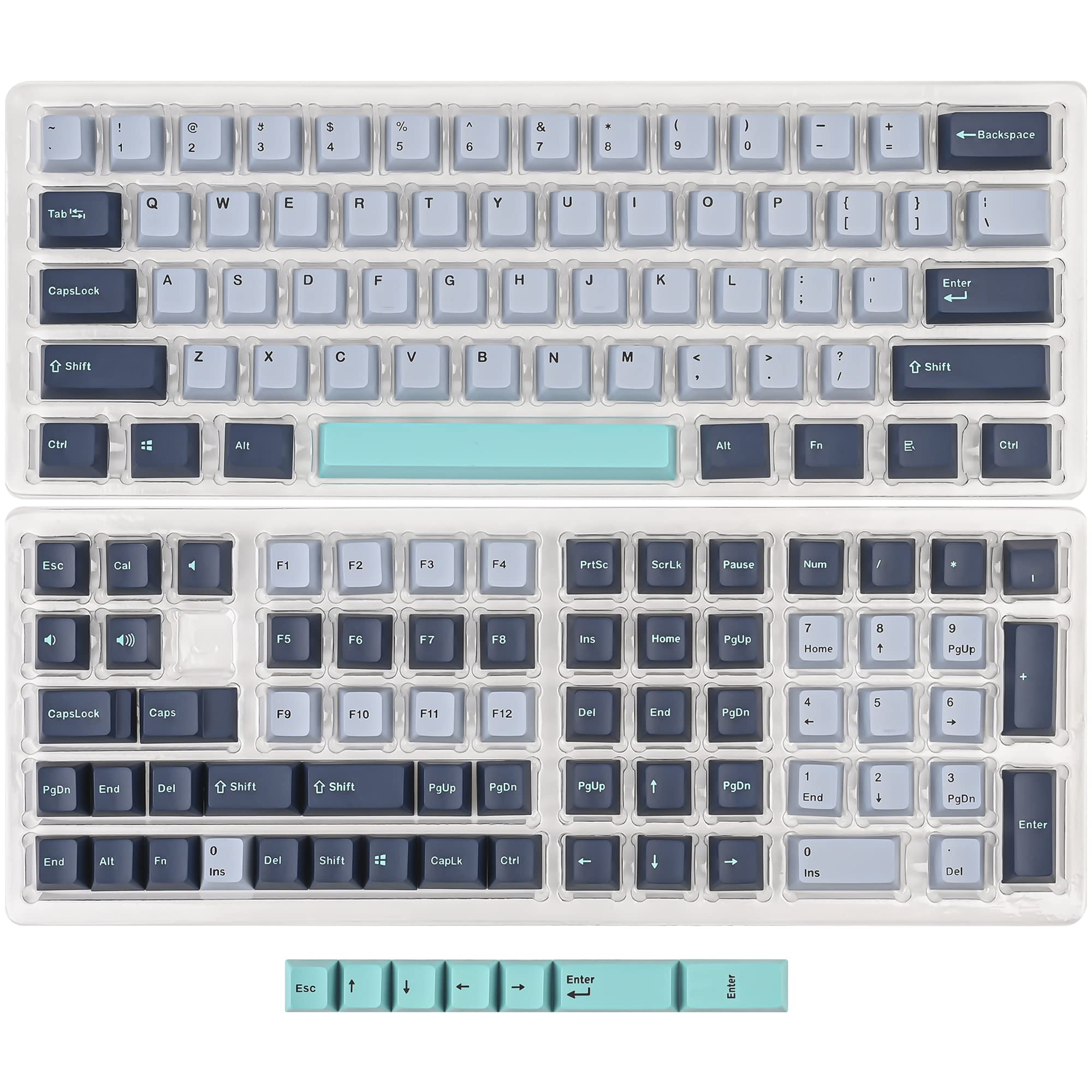 Buy WHYSP PBT 135 Keys Keycaps, Double Shot OEM Profile Key Cap Set for