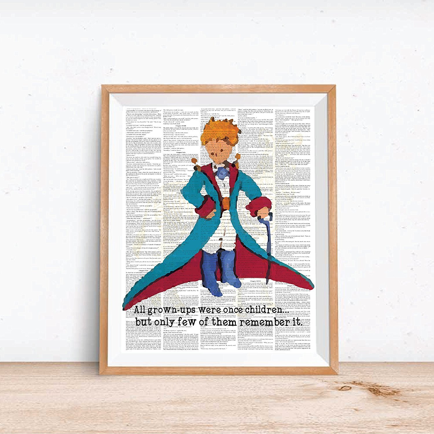 Amazon.com: Little Prince Upcycled Like Print 05x07 Inch Print 