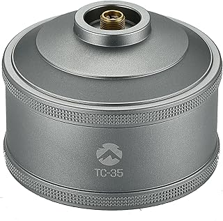 Replacement Gas Fuel Cylinder Empty Refillable Standard Backpacking Camping Stove EN417 Lindal Valve 110g TC-35