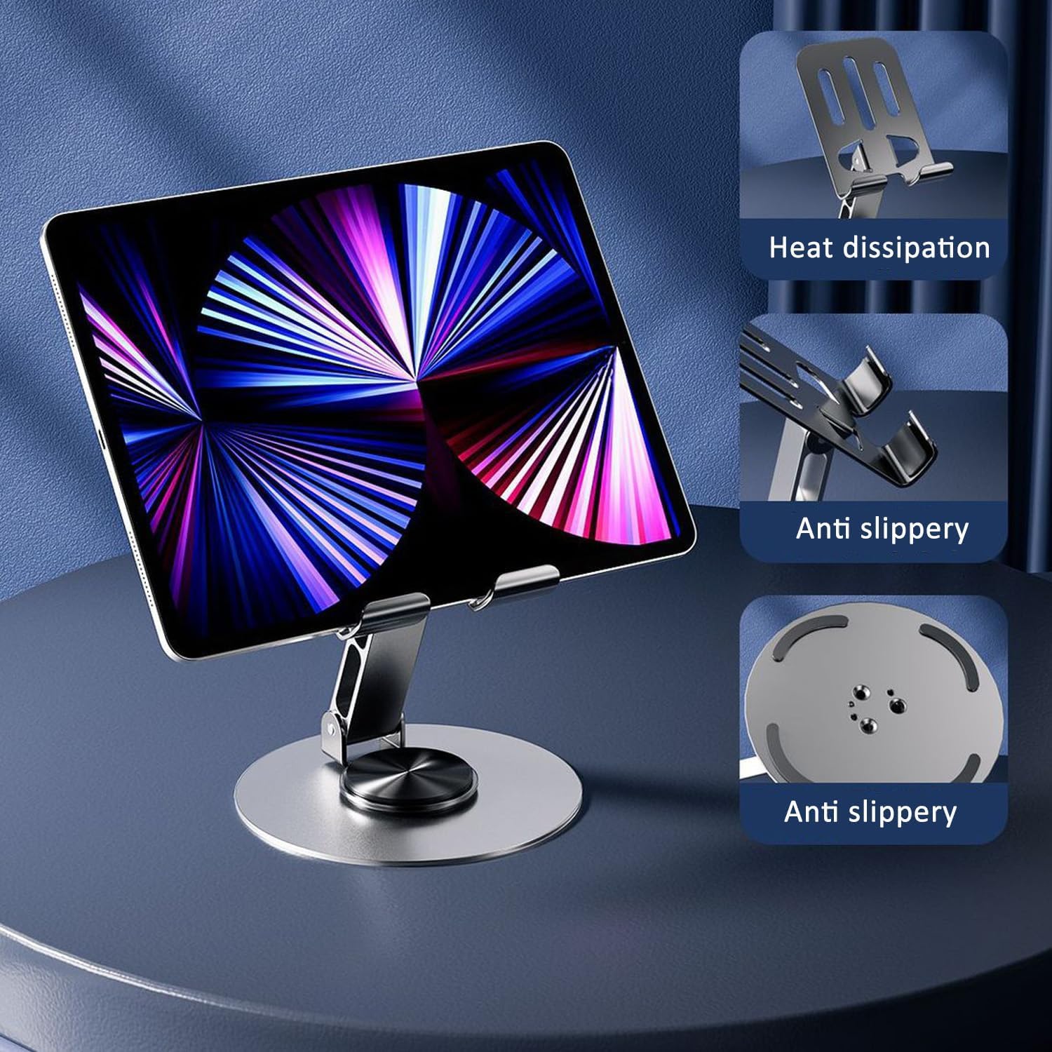 SOOPII Desktop Premium- A Grade Quality Mobile Phone Stand + Tablet Stand, Tab Stand, Mobile Holder, Adjustable & Foldable Mobile Stand, Stand for Mobile Phone and Tablet 4