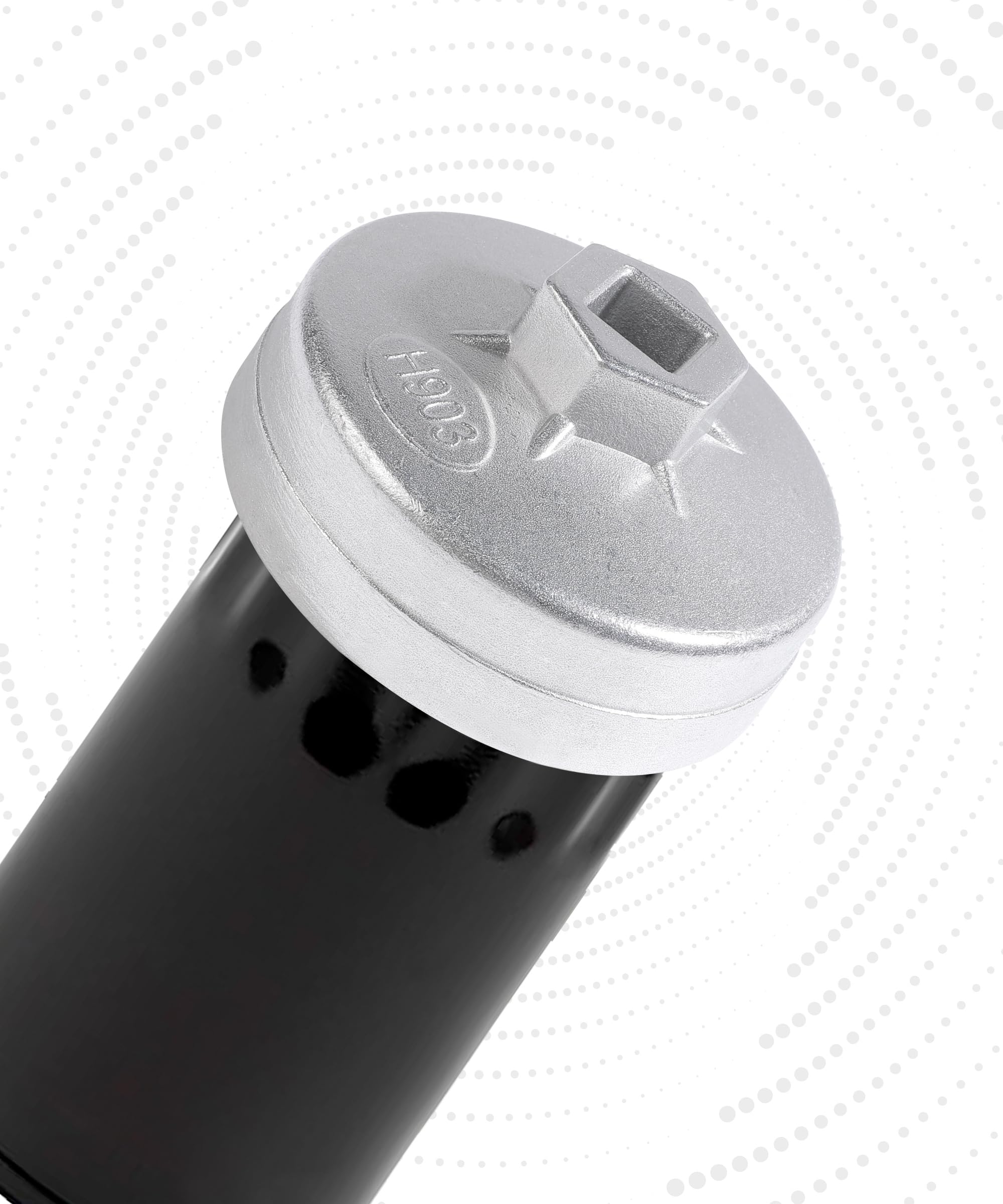 EVGATSAUTO Chiave Per Filtro Olio 74mm 14 Flauti, In Lega Di Alluminio, Adatta Per Chery E Siena, Colore Argento, 1 Pezzo