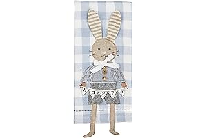 Mud Pie Easter Bunny Dangle Leg Towel