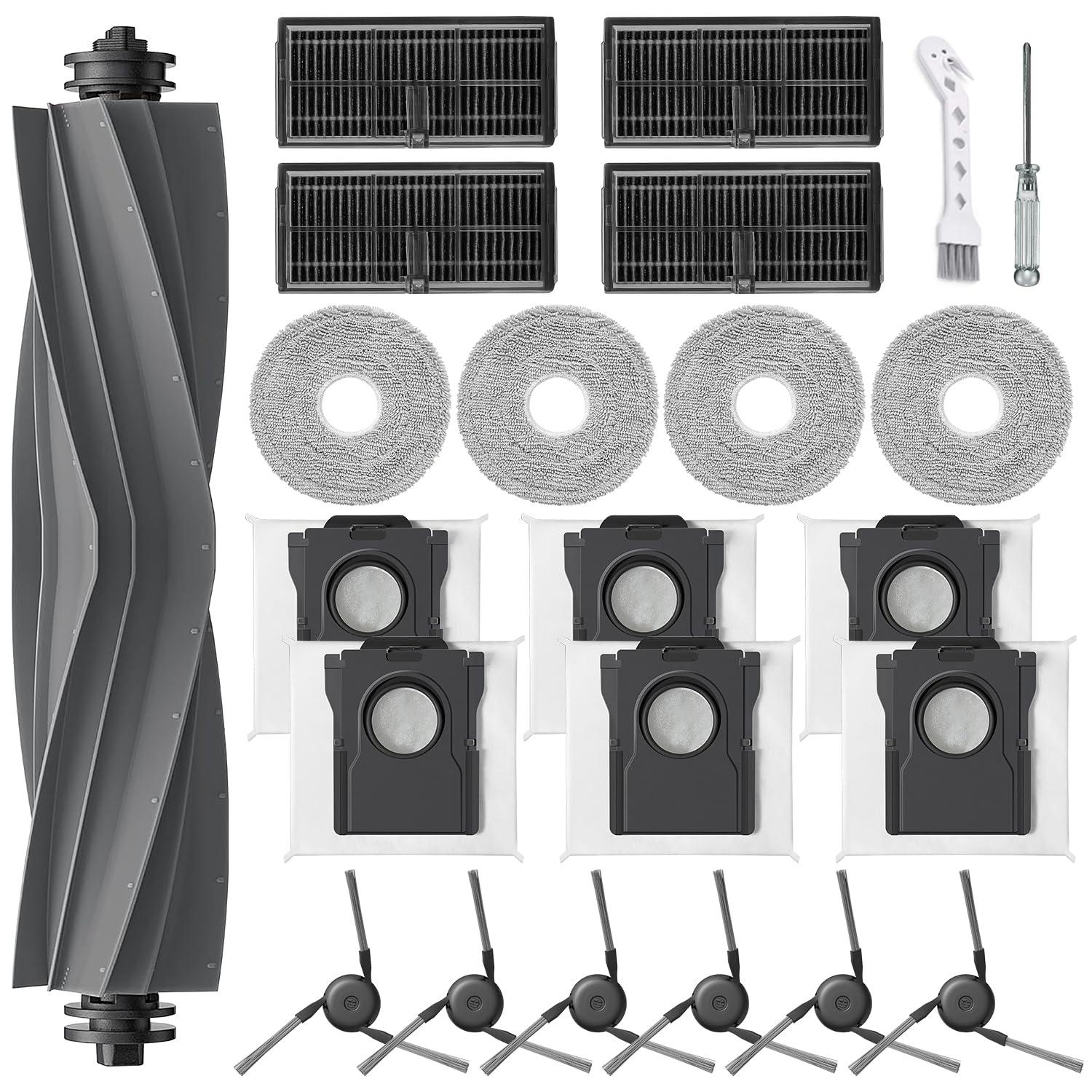 Kit Accessori Ricambio Per Dreame X40 Ultra / Mova P50 Ultra: Spazzola, Filtri, Sacchi Polvere E Panni