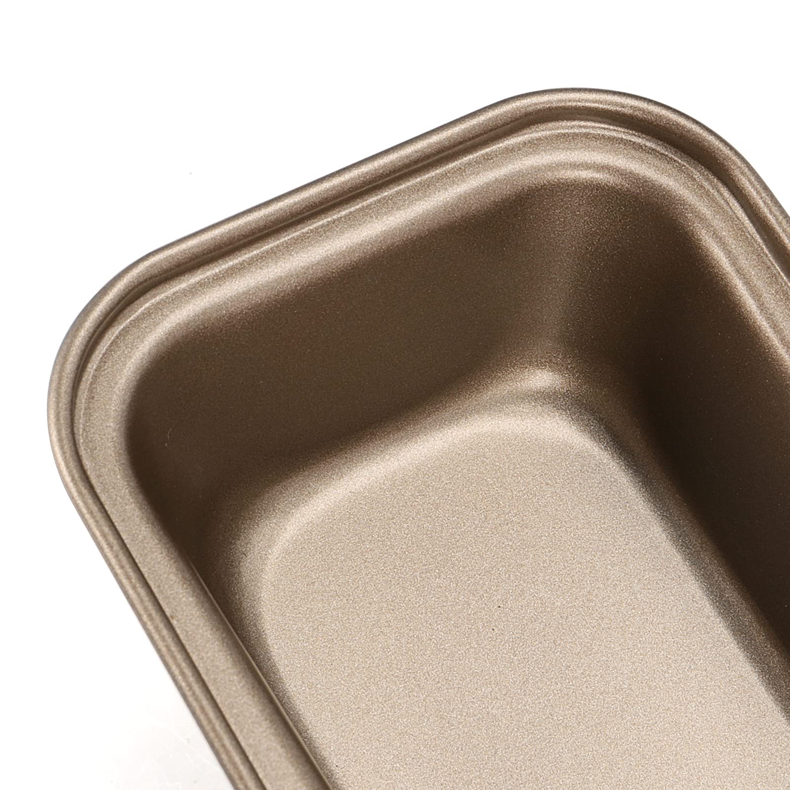 JAPCHET Confezione da 10 mini teglie antiaderenti per pane da 15,6 x 8,5 cm, teglie rettangolari per forno