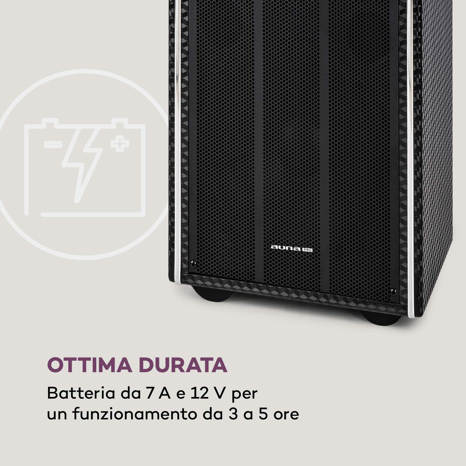 AUNA Pro DisGo Box 2100 DVD - Impianto PA Portatile, 300 W Max., Display TFT da 9" (23 cm), Lettore DVD, 2 Subwoofer da 10" (25,5 cm), Bluetooth, XMR Bass Technology, Microfono uhf Senza Fili, Nero
