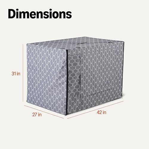 Miniatura 5 de Tienda Basics Funda para jaula de perro para jaula de alambre de 42 pulgadas, cubierta de perrera