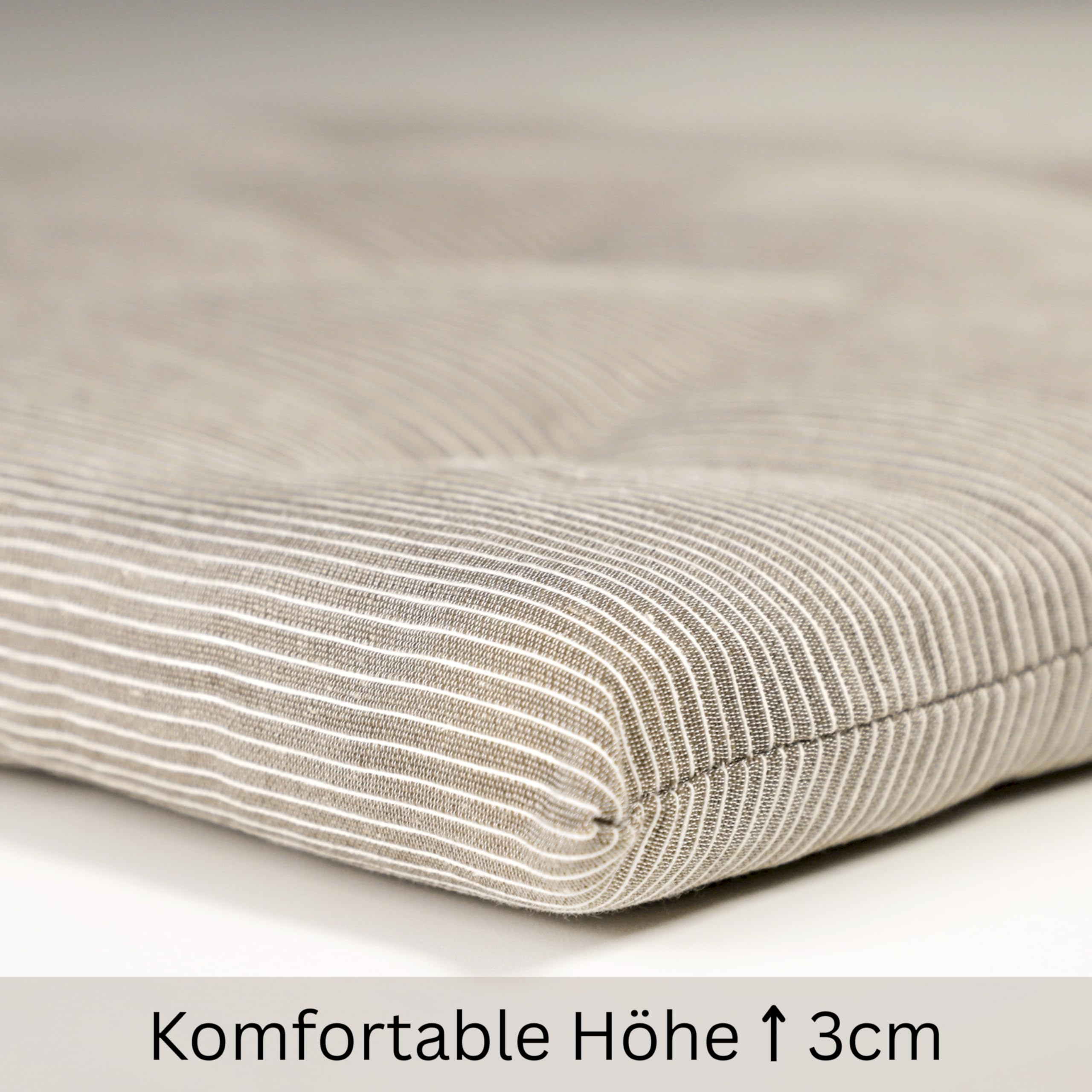 Esprit Juego de 4 cojines de asiento para silla, 40 x 40 cm, color marrón, cómodos cojines para silla de comedor y cocina, lavables hasta 30 °C, certificado Öko-Tex, cojín para muebles de jardín