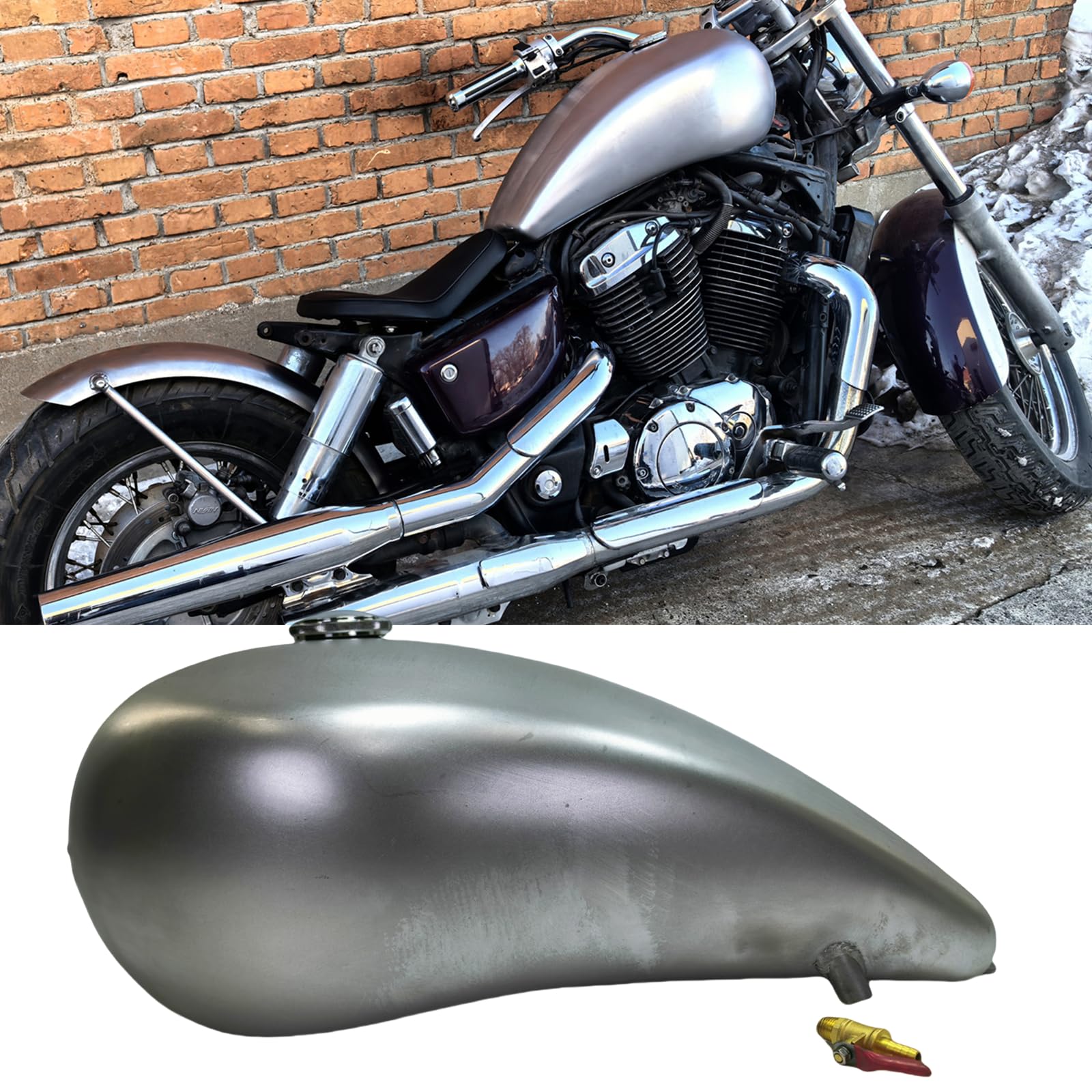 Amazon.com: Fuel Tank Oil Tank For Honda Shadow 1100 VT1100 2004
