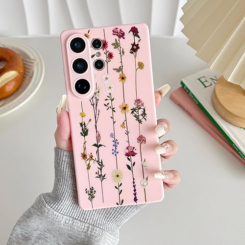 Vista 360 de ZTOFERA Funda protectora delgada para Samsung Galaxy S21 FE 5G, bonito diseño de flores para niñas y mujeres, funda protectora delgada para Galaxy