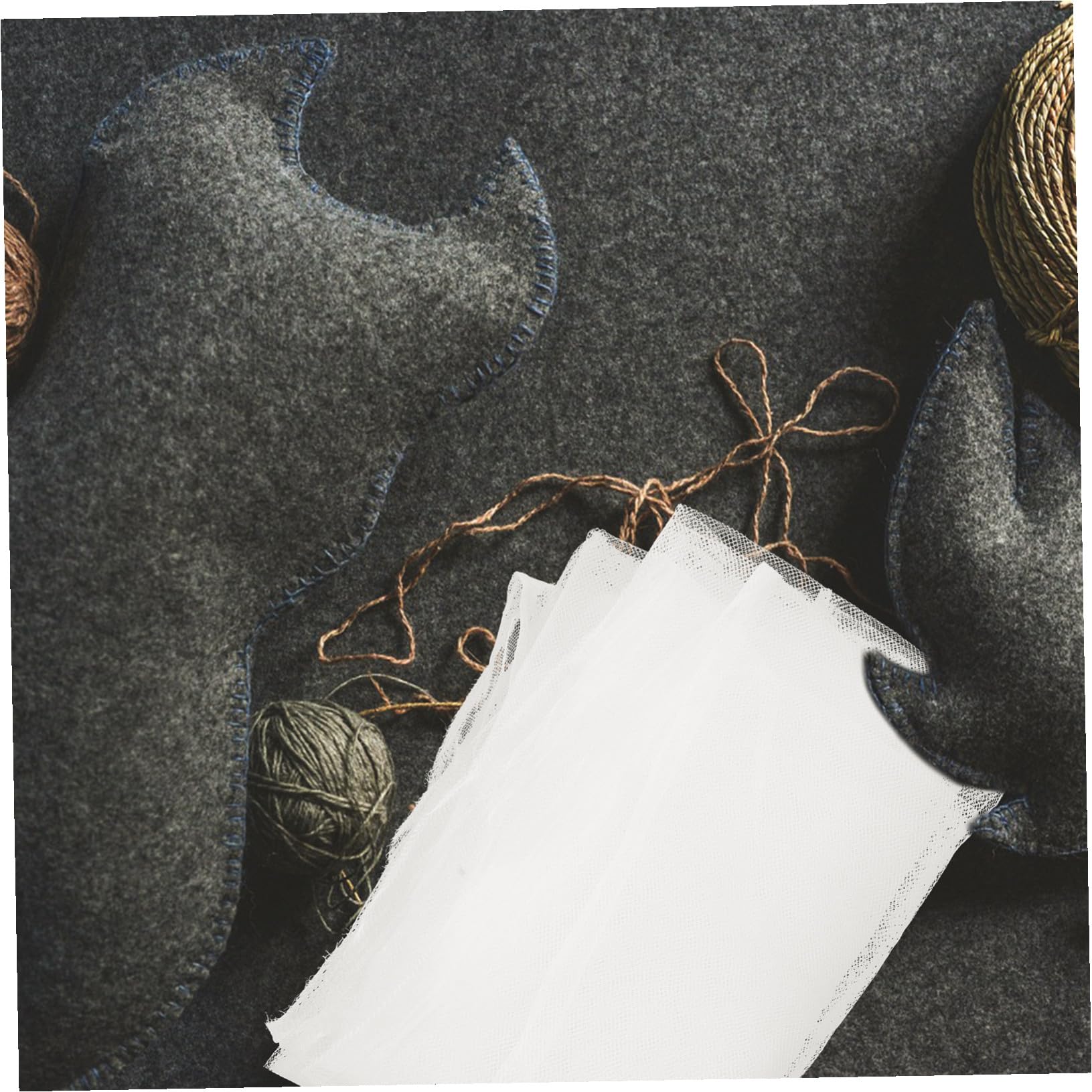 jojofuny Kit de 3 Tapis en Nylon Blanc pour Feutrage Humide de Laine Outils pour Feutrage Artisanal et Projets Créatifs à L'aiguille
