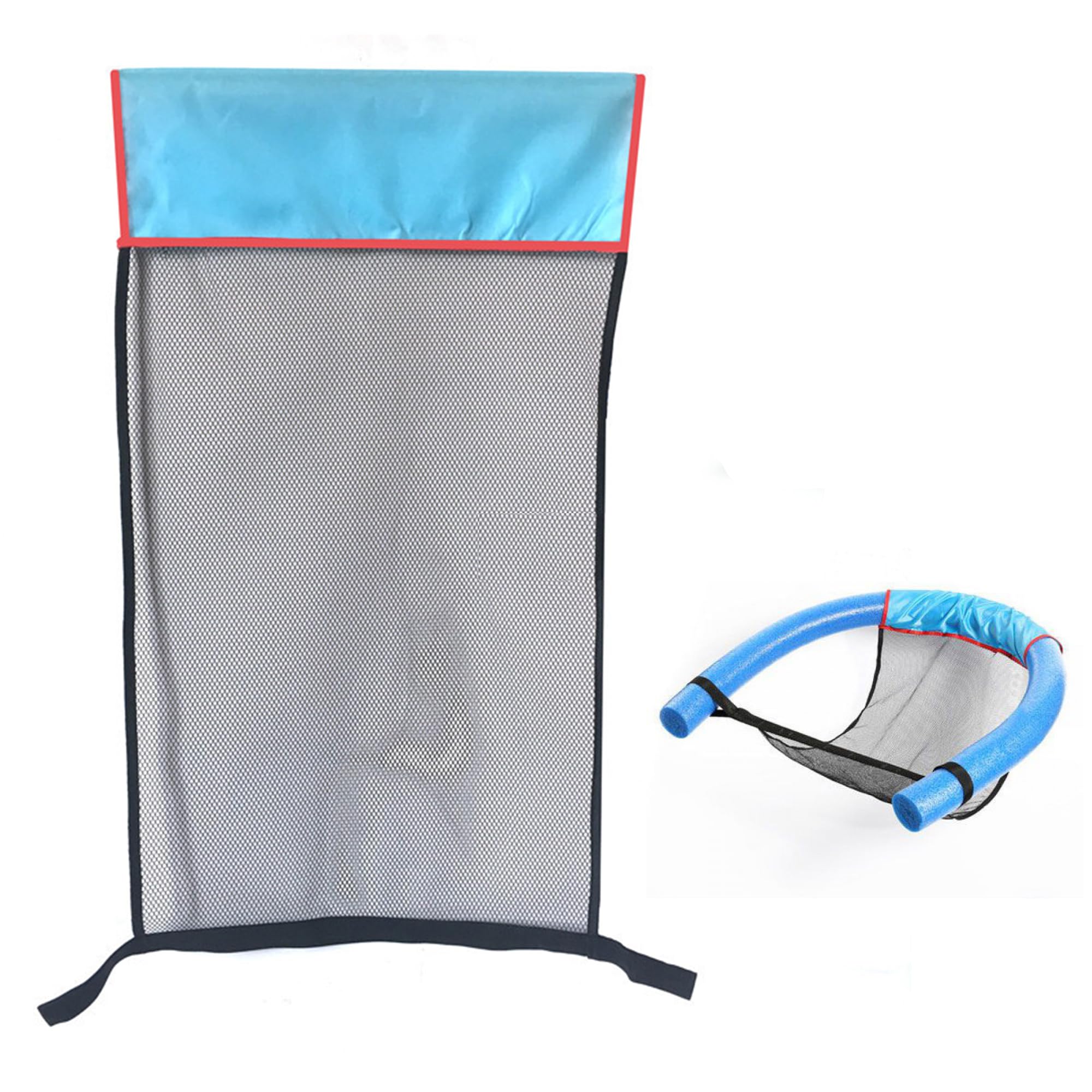 Sedia Piscina Rete Galleggiante Noodle 80x44cm Sedile Reticolare Per Piscina WANGQI - Rete Galleggiante Per Noodle, Blu, 80x44 Cm Sedia Acqua Galleggiante