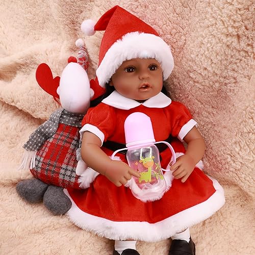 Miniatura 5 de WERFLOT Muñeca realista realista, muñecas de bebé recién nacidas de la vida real de 18 pulgadas, con peluche de peluche y caja de accesorios para