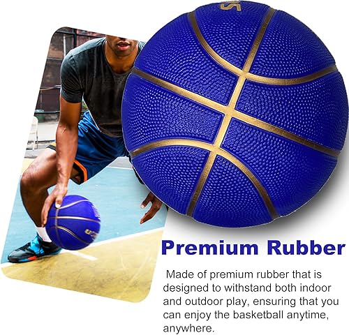 Miniatura 4 de Senston Balones de baloncesto para exteriores de 27.5 pulgadas29.5 pulgadas, excelente elasticidadagarre de goma con bomba, tamaño duradero 57 para