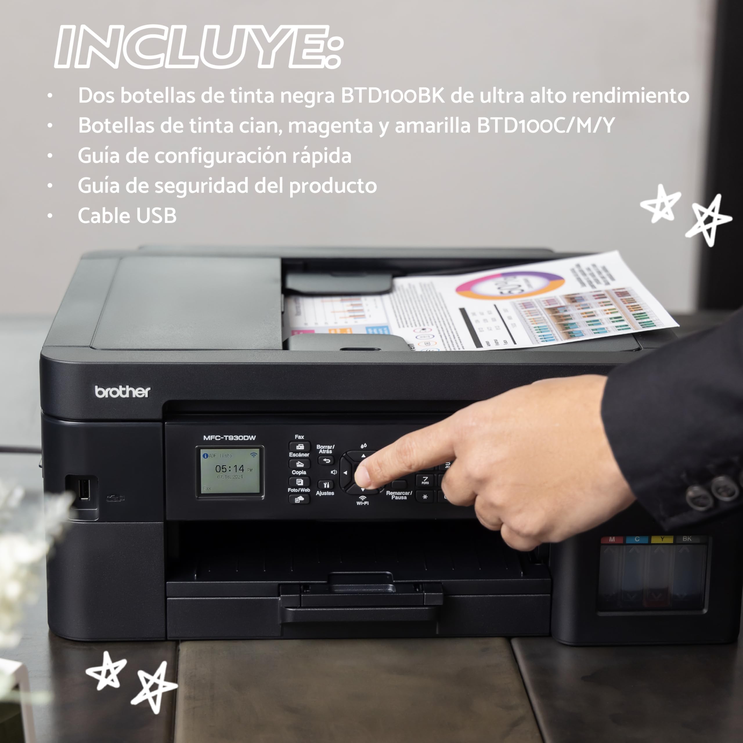 Brother Multifuncional InkBenefit Tank MFC-T930DW