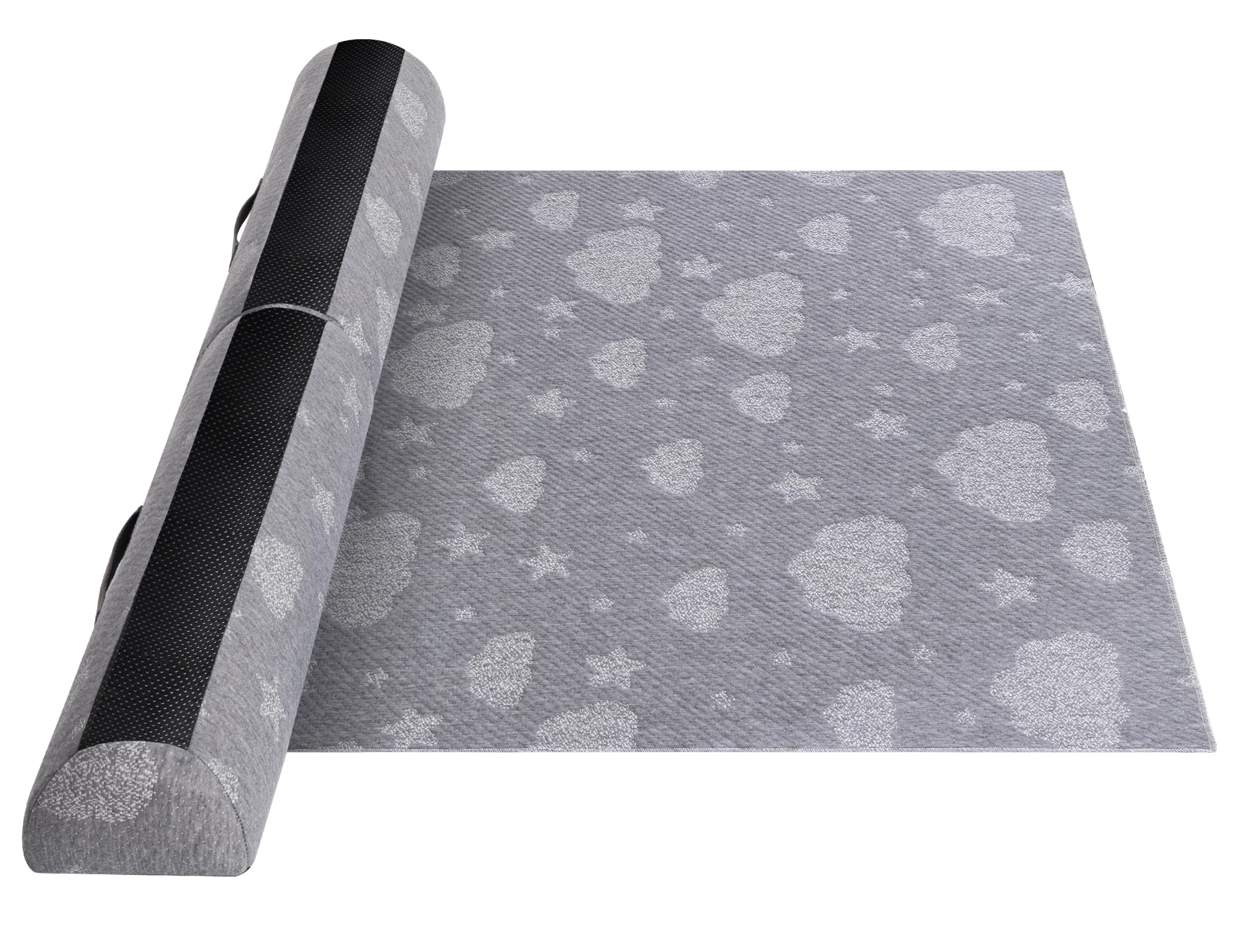 Barrera Seguridad Plegable Niños Cama Acolchado e Impermeable, Espuma con Almohadilla Antideslizante Funda Suave Extraíble, Lavable e Impermeable Niños Pequeños, Ancianos