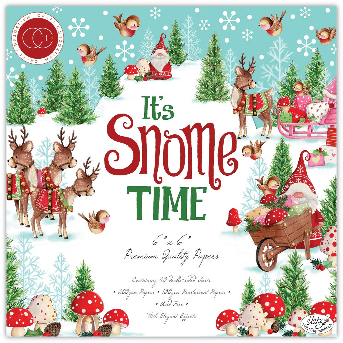 Craft Consortium It's Snome Time 6"x6" Premium Paper Pad