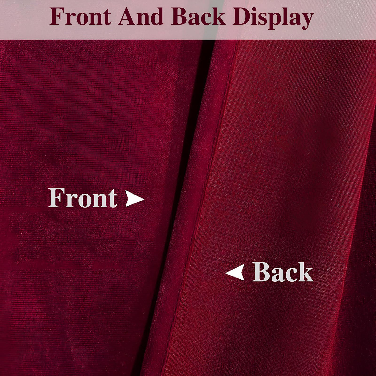 Cortinas opacas térmicas de terciopelo rojo para dormitorio, sala de estar, comedor, cine en casa y estudio, elegante tratamiento de ventana para privacidad y comodidad
