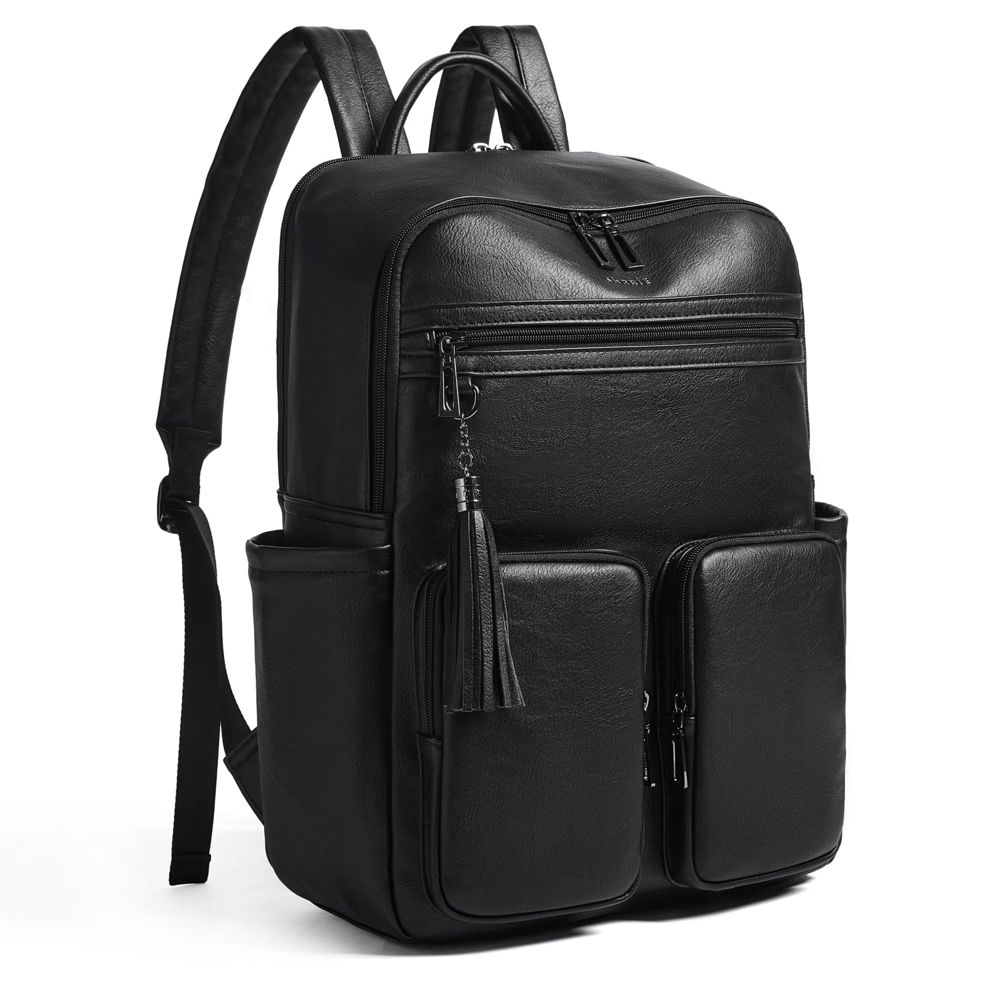 Shrrie Mochila para laptop para mujer de 16 pulgadas, mochila de viaje de cuero vegano, mochila de trabajo, negocios, mochila para portátil, profesora, universidad, mochila casual