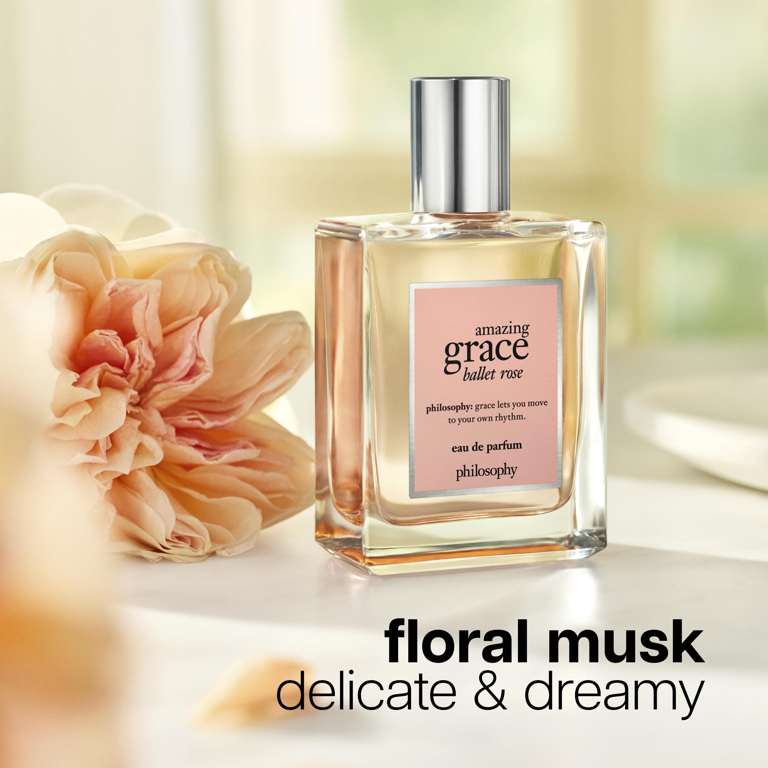 philosophy amazing grace ballet rose - dreamy & floral women's perfume - with notes of rose, lychee & musk