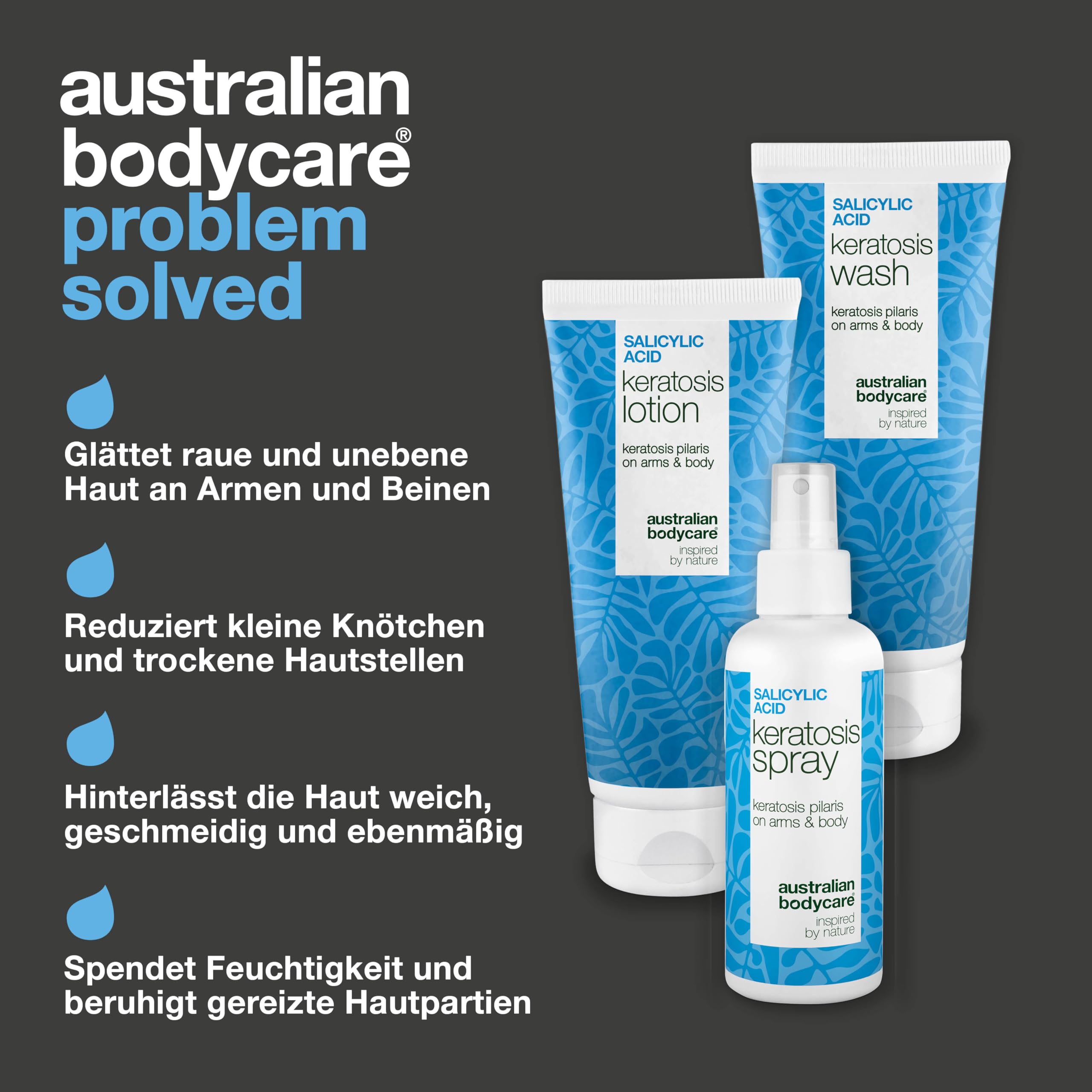 Keratosis Pilaris Set gegen Erdbeerhaut Anti Reibeisenhaut Bundle