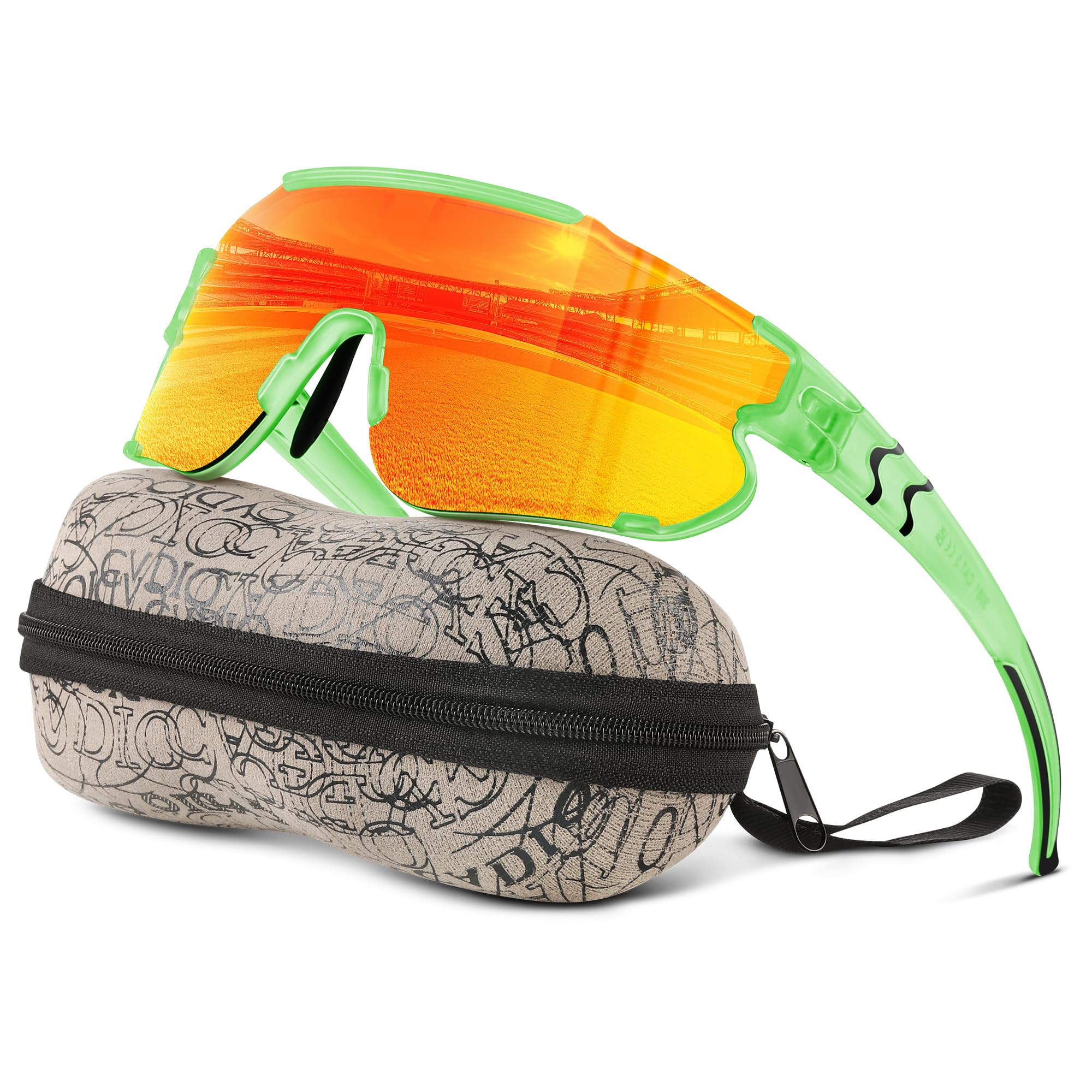 Kegrimi Kids Baseball Polarized Sunglasses: Sports Sunglasses for Boys Girls 3-12 Youth Sun Glasses for Cycling Running