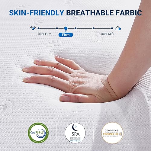 Miniatura 9 de Avenco Colchón tamaño Queen, colchón Queen de espuma viscoelástica de 10 pulgadas en una caja para un sueño fresco y alivio de presión, colchones