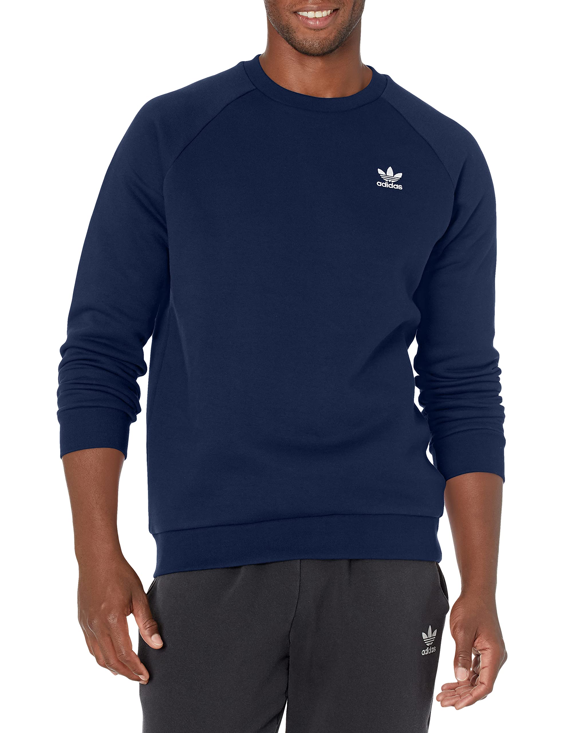 adidas OriginalsMen's Adicolor Essentials Trefoil Crewneck Sweatshirt