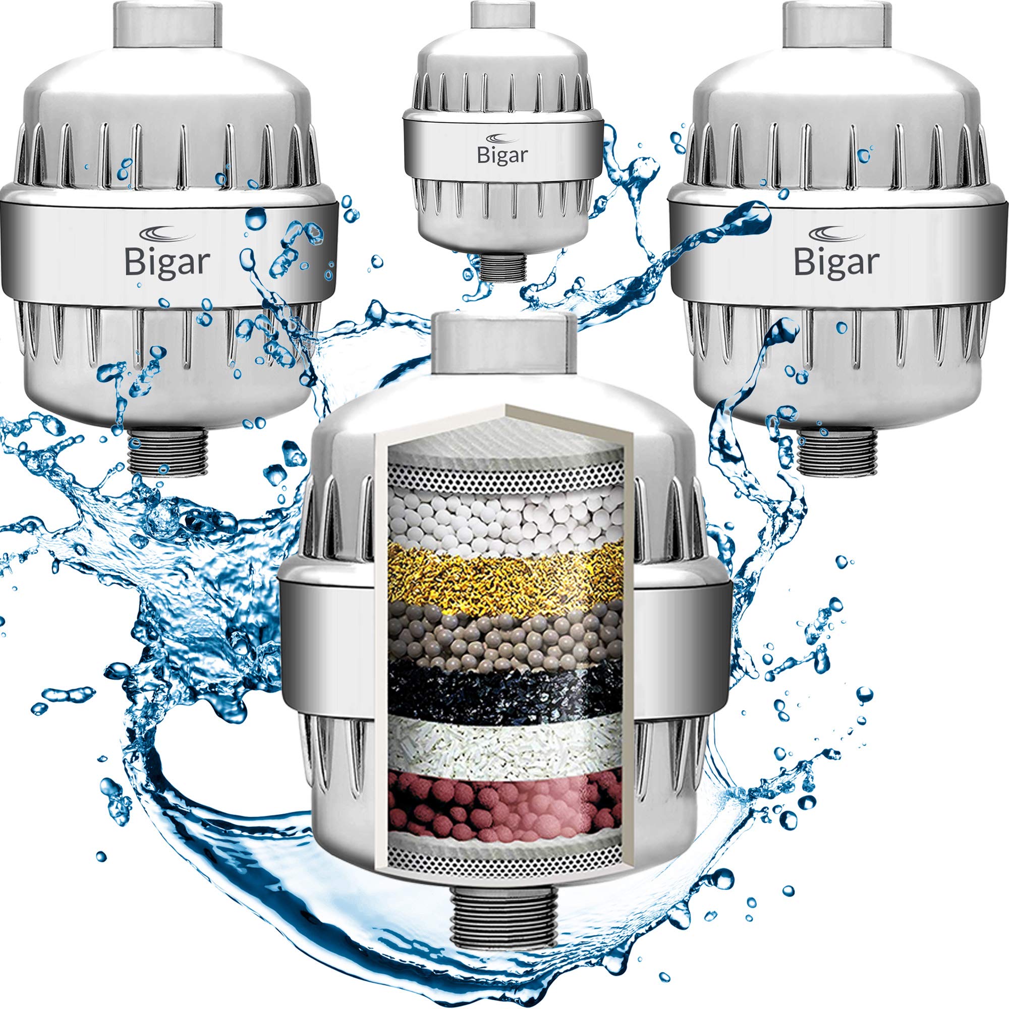 Buy 4 PACK SilverPure 8x Nano Formula Shower Filter for Heavy Duty