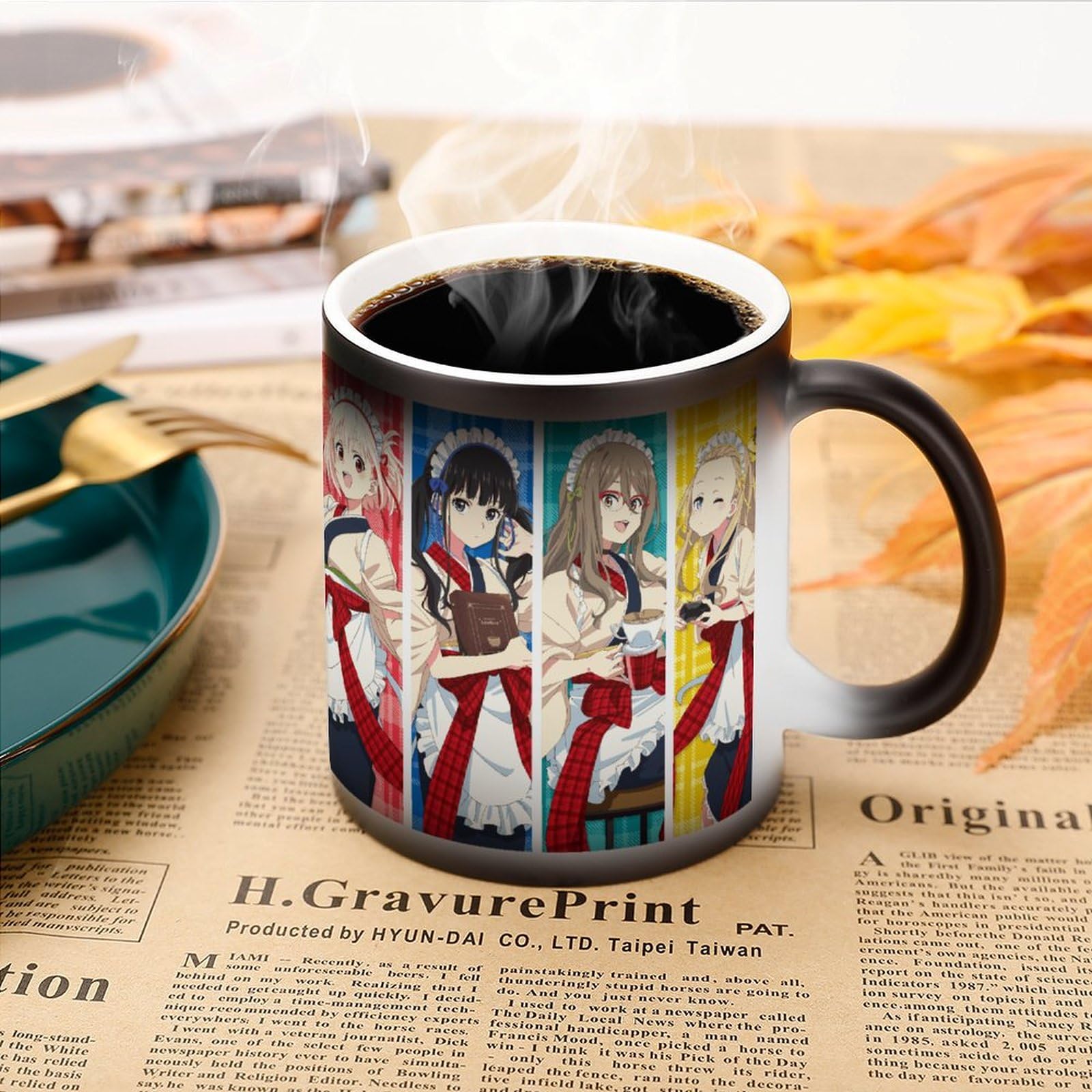 Amazon.co.jp: マグカップ リコリス・リコイル 変色カップ コーヒー