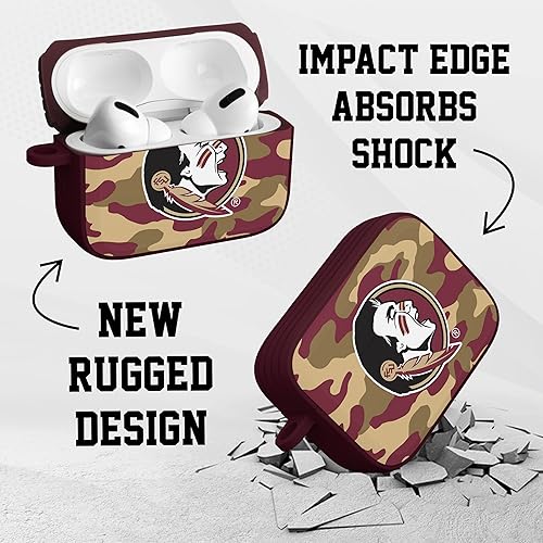 Miniatura 4 de AFFINITY BANDS Florida State Seminoles Camo HDX - Funda compatible con Apple AirPods Pro