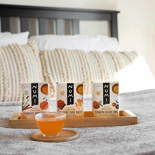 Vista 47 de Numi - Té orgánico de menta marroquí, caja con 18 bolsas de tisana de hierbas, paquete de 3 (el embalaje puede variar)