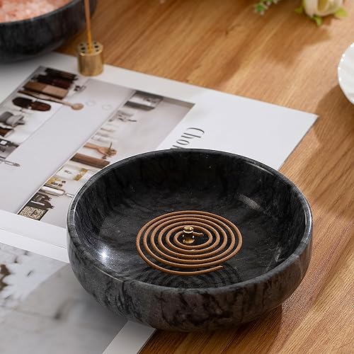 Miniatura 8 de Soporte de incienso 6 en 1, quemador de incienso de mármol, soporte de incienso para palos e incienso de reflujo, palos de salvia, soporte de palo,