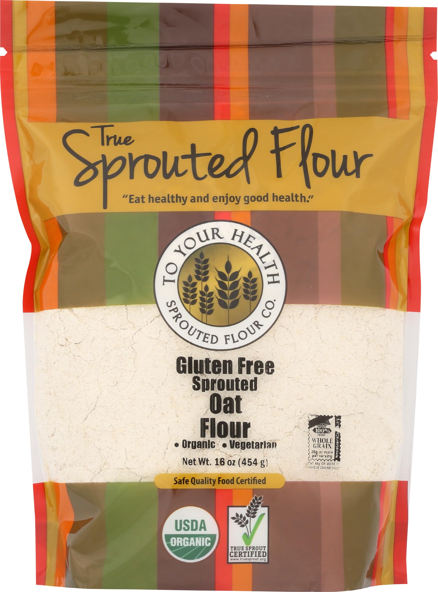 TO YOUR HEALTH SPROUTED FLOUR Organic Oat Flour, 16 OZ