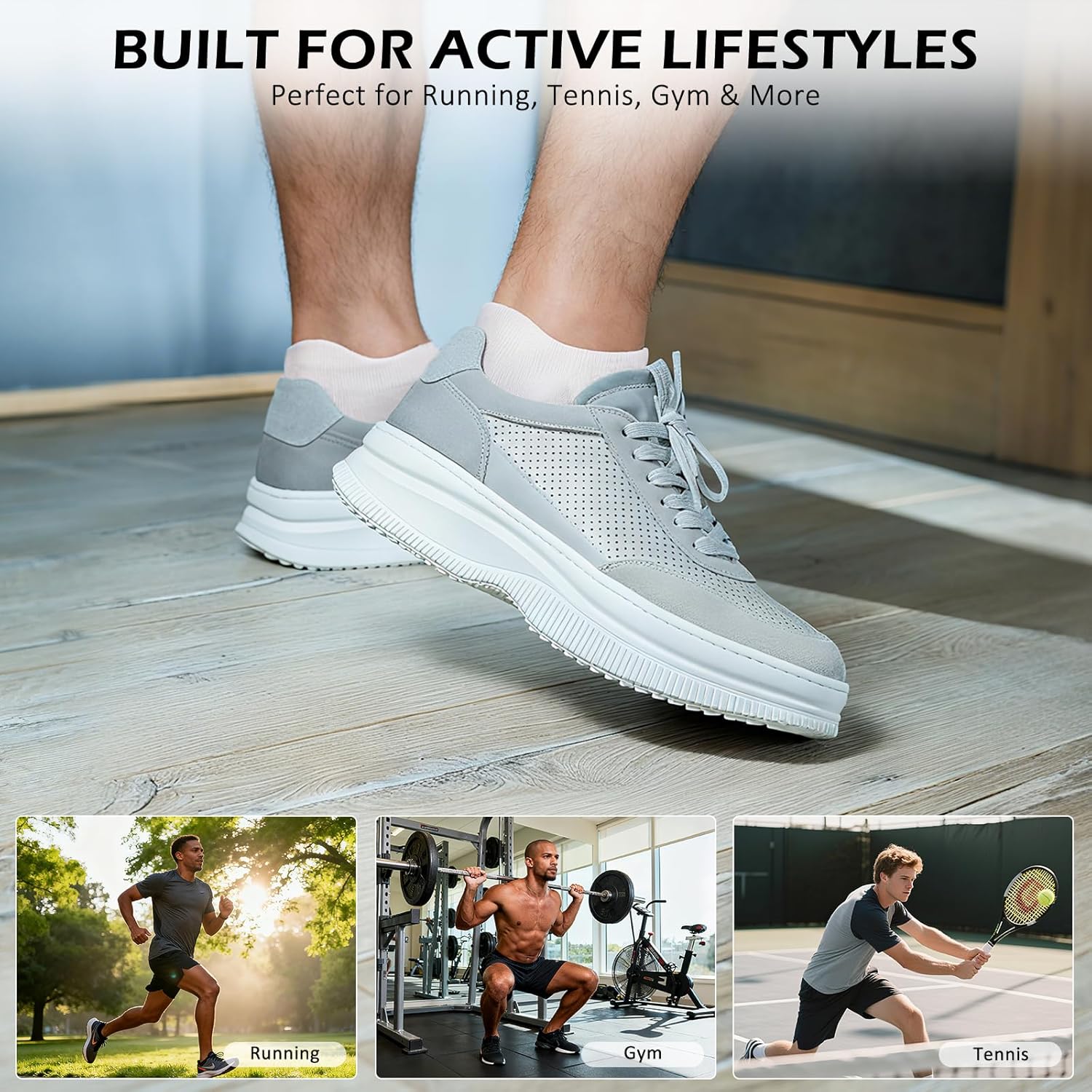 Ankle Athletic Socks for Men, Cushioned Cotton Low Cut Running Socks, Breathable Moisture Wicking Odor Free - Image 6