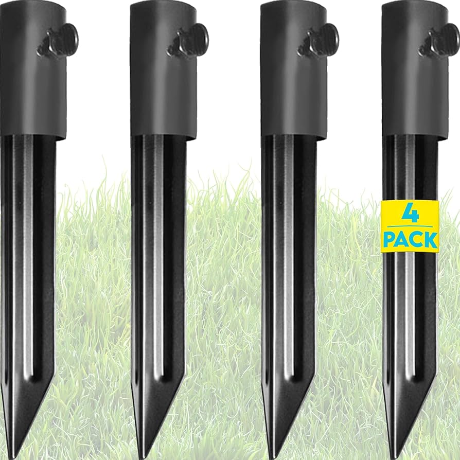 コロニスタンド Amazon.com : Gray Bunny Metal Stakes for Ground (4 Pcs