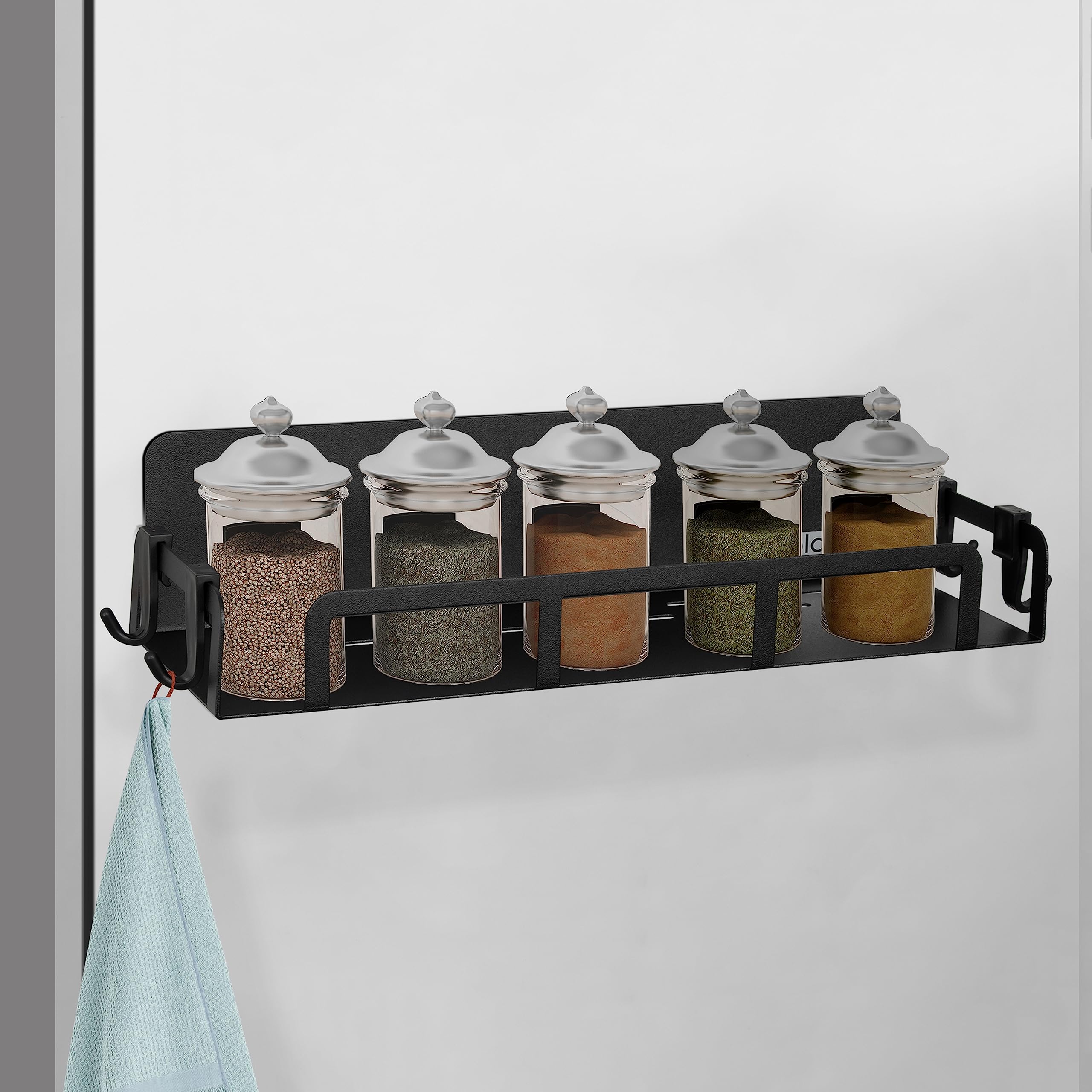 See full amazon price history chart for Plantex GI Steel Magnetic Shelf with 4 Hook for Bathroom/Fride Side Storage Rack with Hook/Spice Rack for Kitchen - Pack of 1 (Black) Plantex GI Steel Magnetic Shelf with 4 Hook for Bathroom/Fride Side Storage Rack with Hook/Spice Rack for Kitchen - Pack of 1 (Black) (B0C7H4SNP9) Amazon Price History, Amazon Price Tracker