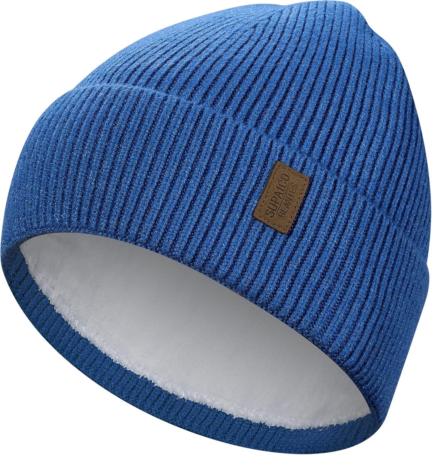 Winter Beanie Hat for Men Women Fleece Lined Knit Beanie Soft Cuffed Thick Warm Beanie Hats Unisex