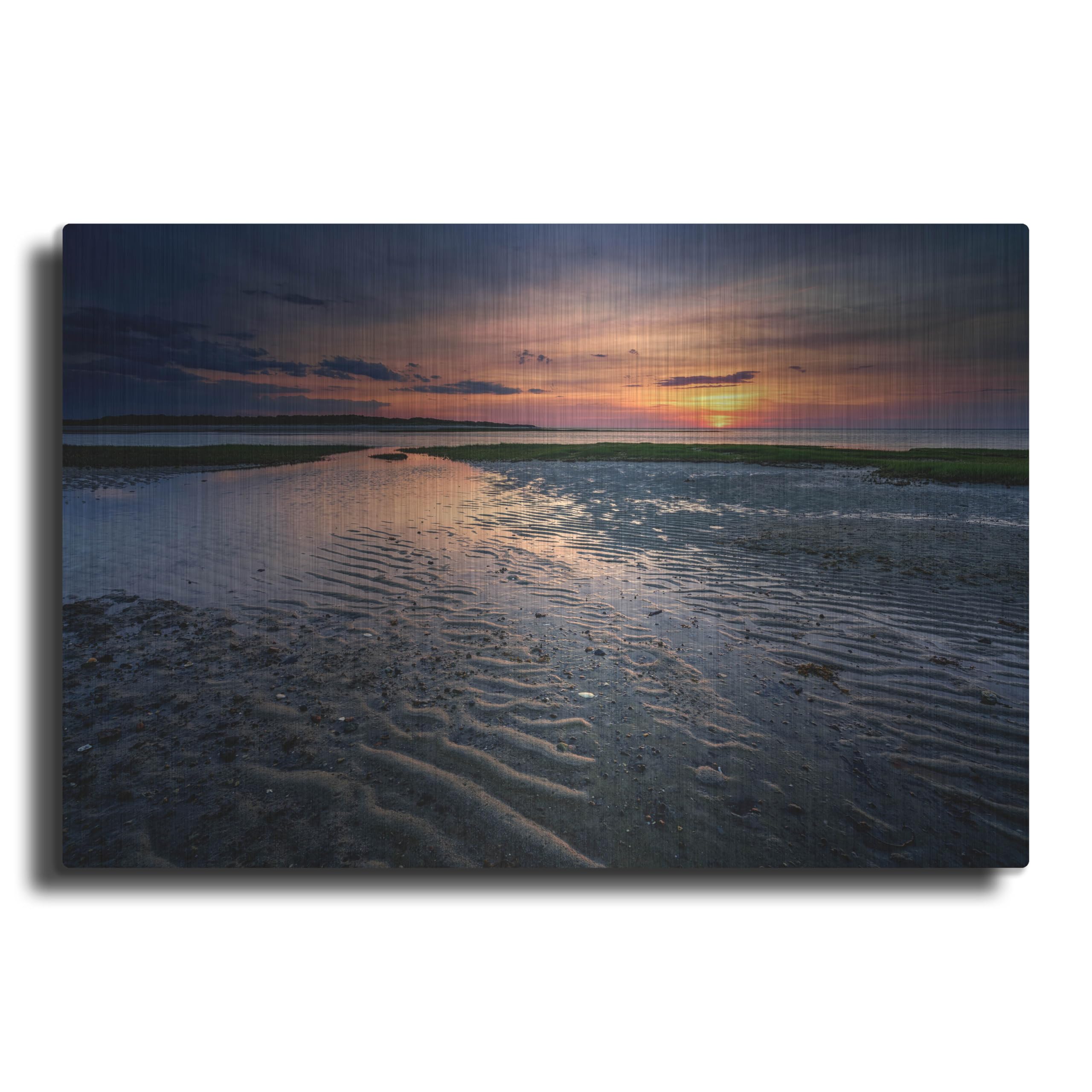 'Sunset On Wing Island' by Rick Berk Metal Wall Art, 36" x 24"
