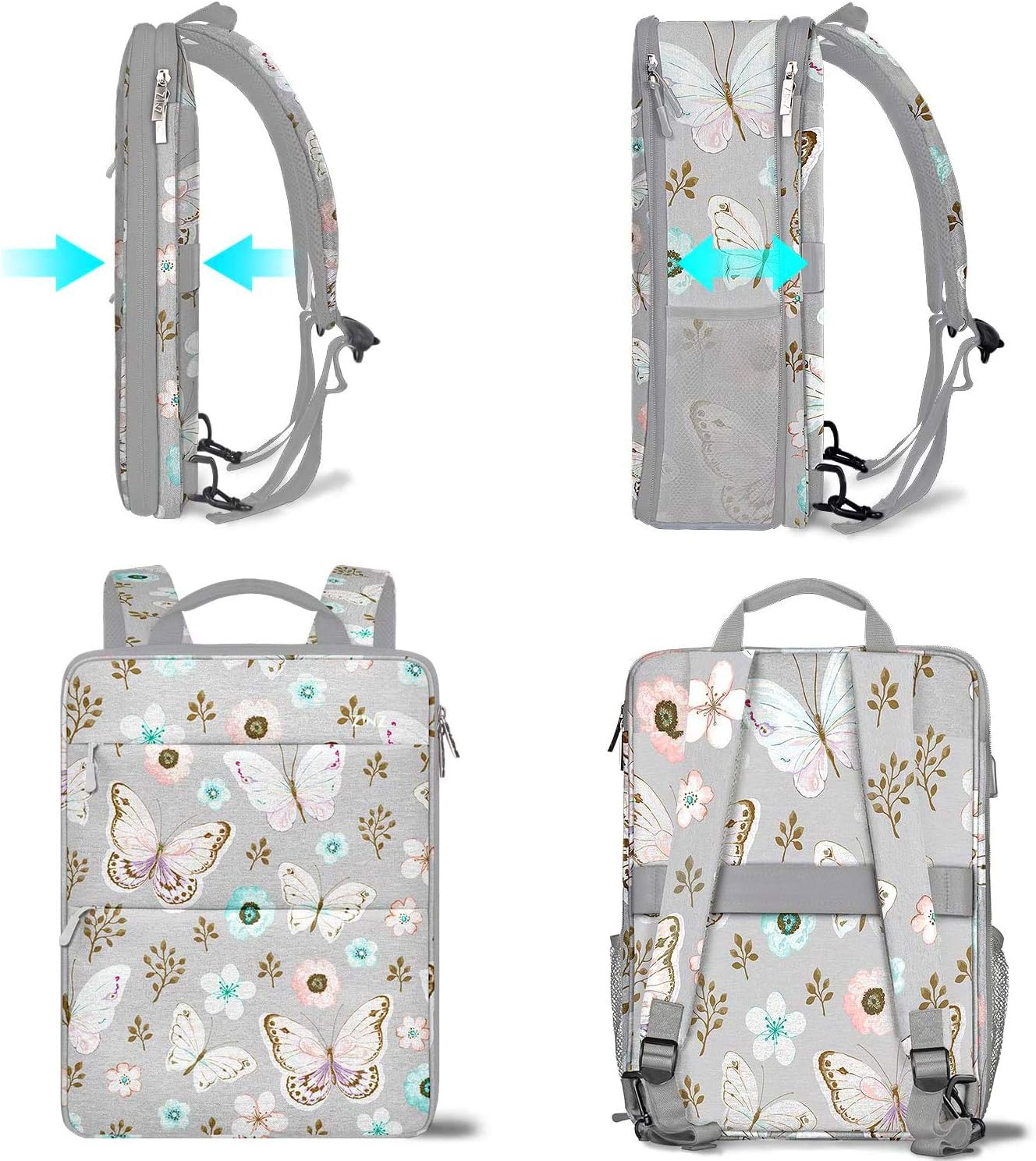 ZINZ Slim & Expandable Laptop Backpack 15 15.6 16 Inch Case - Image 3