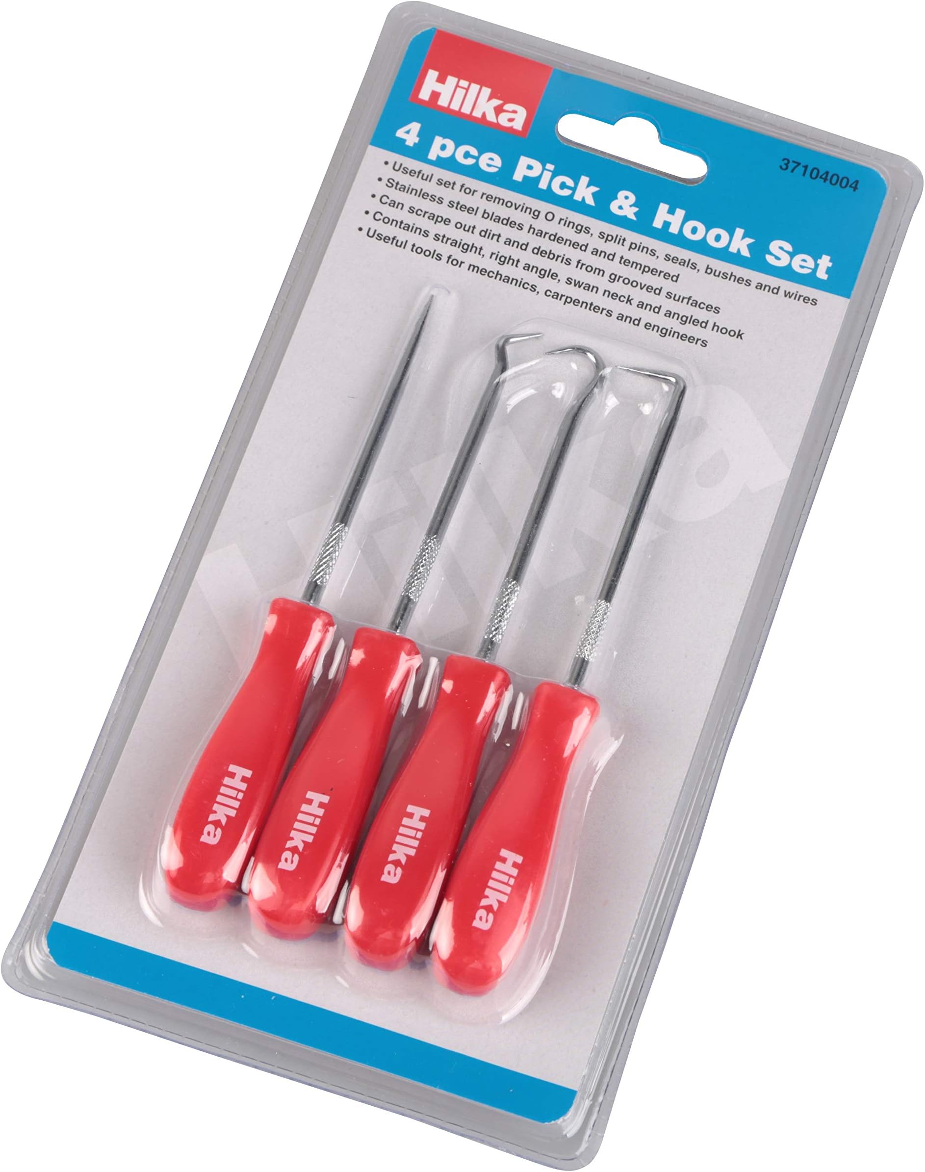 Hilka Tools 37104004 4 PCE Pick & Hook Set