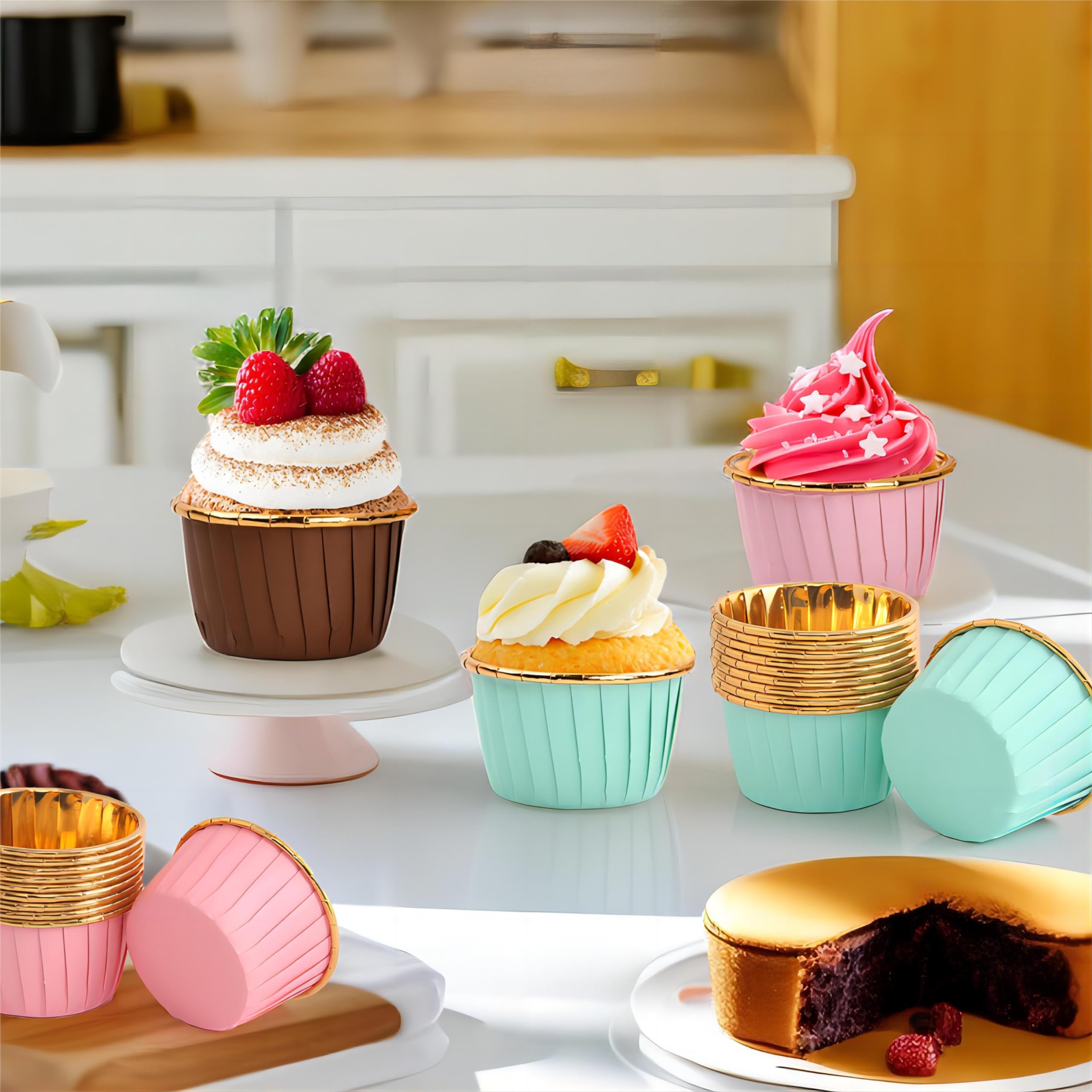 Städter 50 Pirottini Per Muffin Con Tema Marinaio: Ancora E Cuore – Perfetti Per Feste A Tema E Compleanni - 2