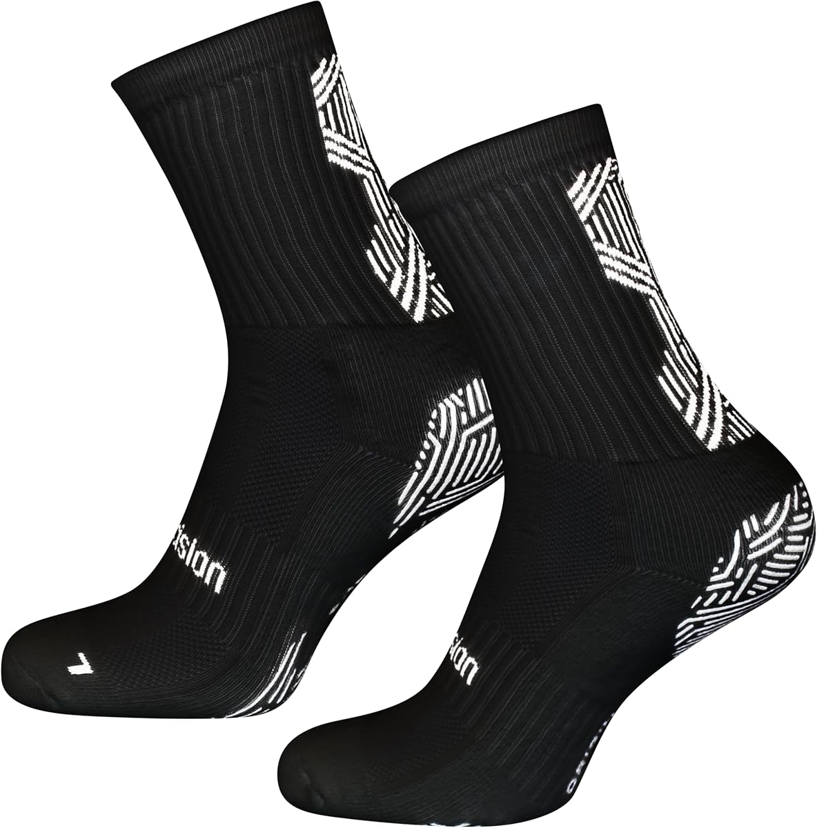Precision Origin.0 Adult Rugby Grip Socks Black