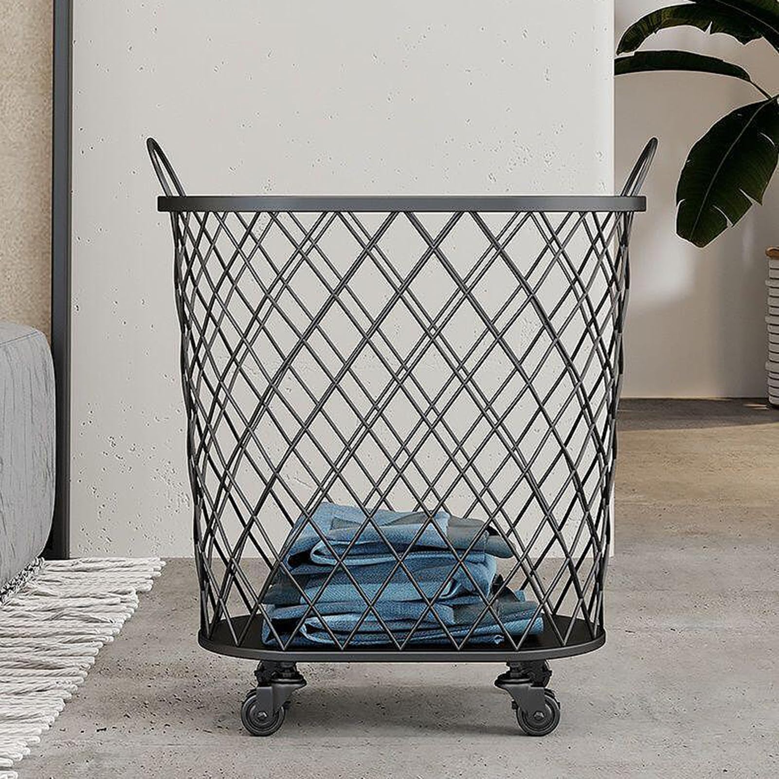 Cesto Portabiancheria Pieghevole In Rete - Grande Capacità, Manici, Risparmio Spazio - Foto 14