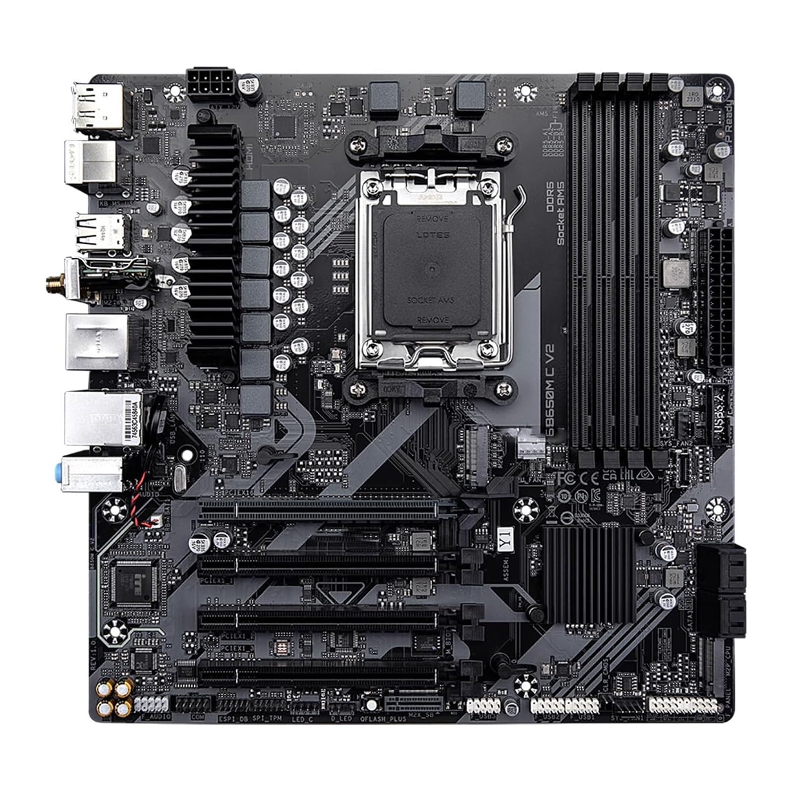 Placa Madre Placa Base Fit For Gigabyte B650M C V2 B650 AM5 DDR4 128GB Micro-ATX Compatible con CPU Serie Ryzen 7000/8000 9000