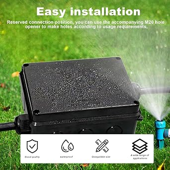 PARFCO IP65 Junction Box Waterproof 150x110x70mm, Outdoor Electrical Box